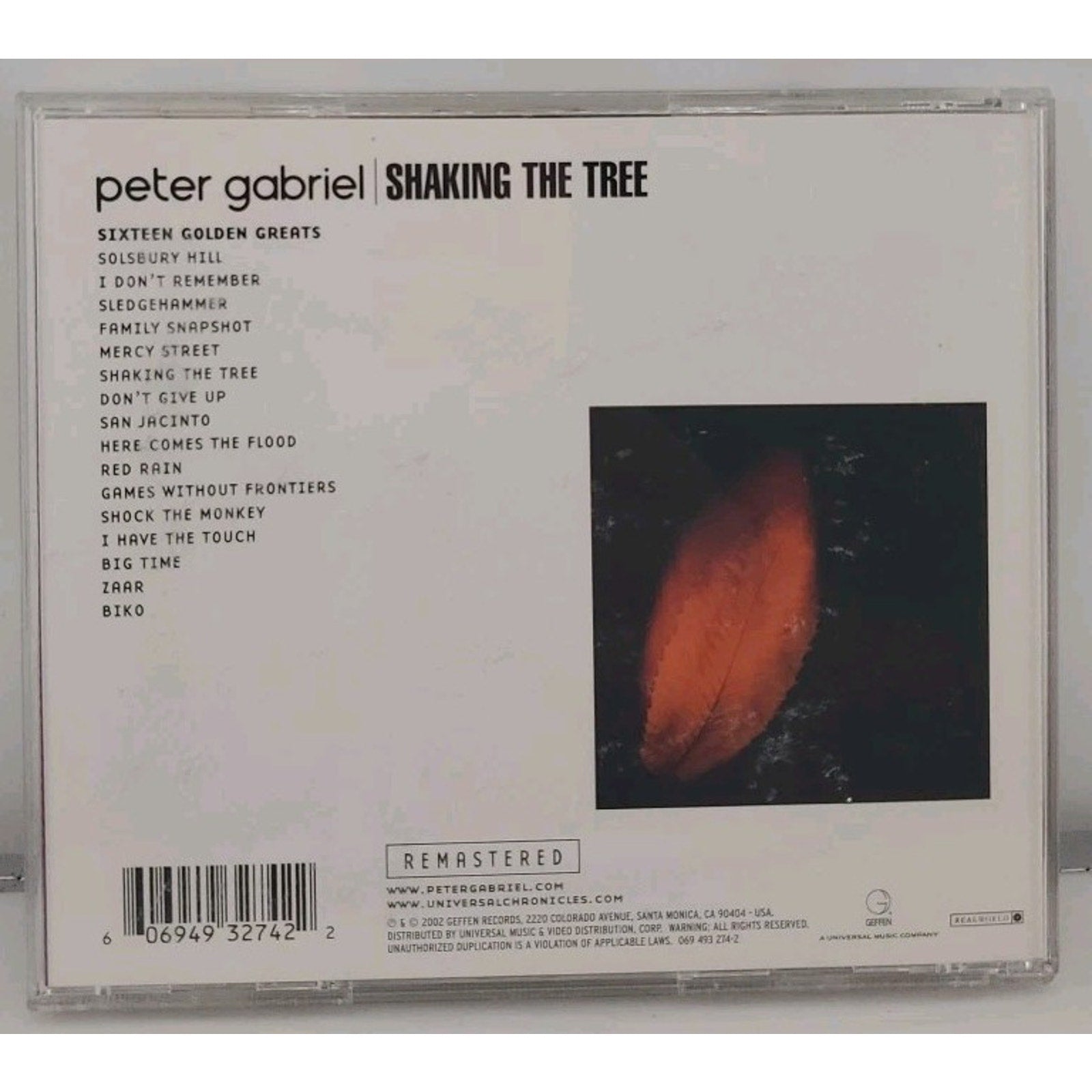 Shaking the Tree-16 Golden Greats by Peter Gabriel (CD, 2002)