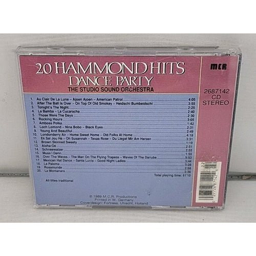 20 Hammond Hits: Dance Party by The Studio Sound Orchestra CD