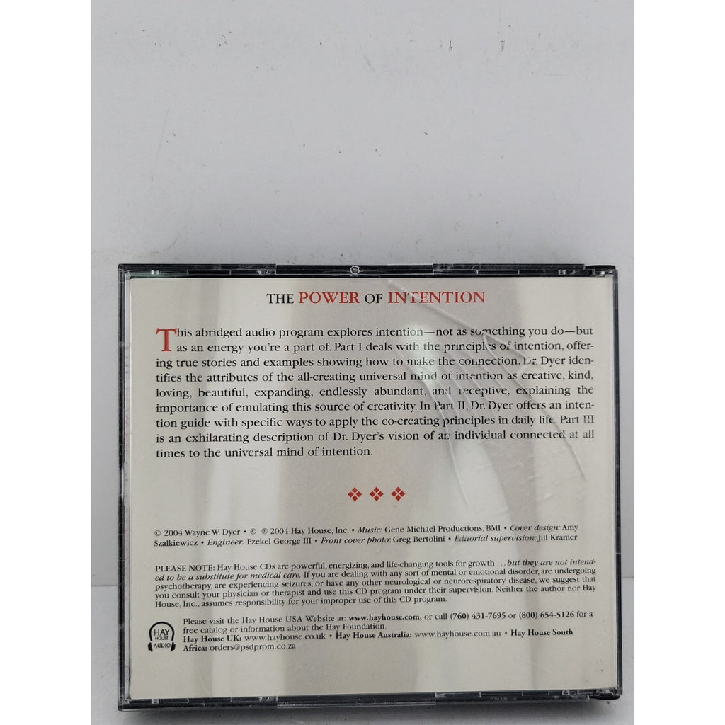 Dr. Wayne W. Dyer The Power Of Intention CD (Missing Disc 1)