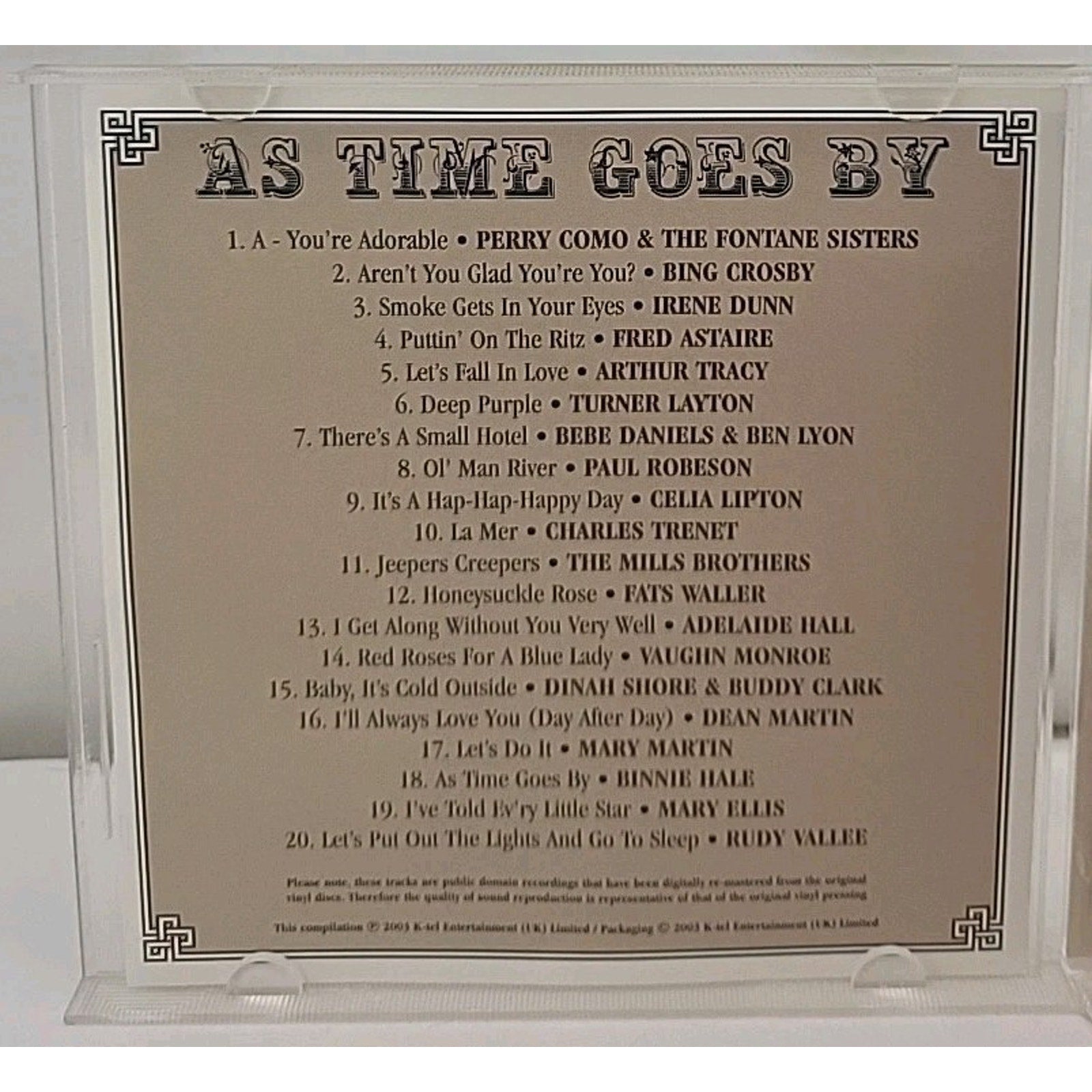 As Time Goes By CD 20 Cherished Melodies