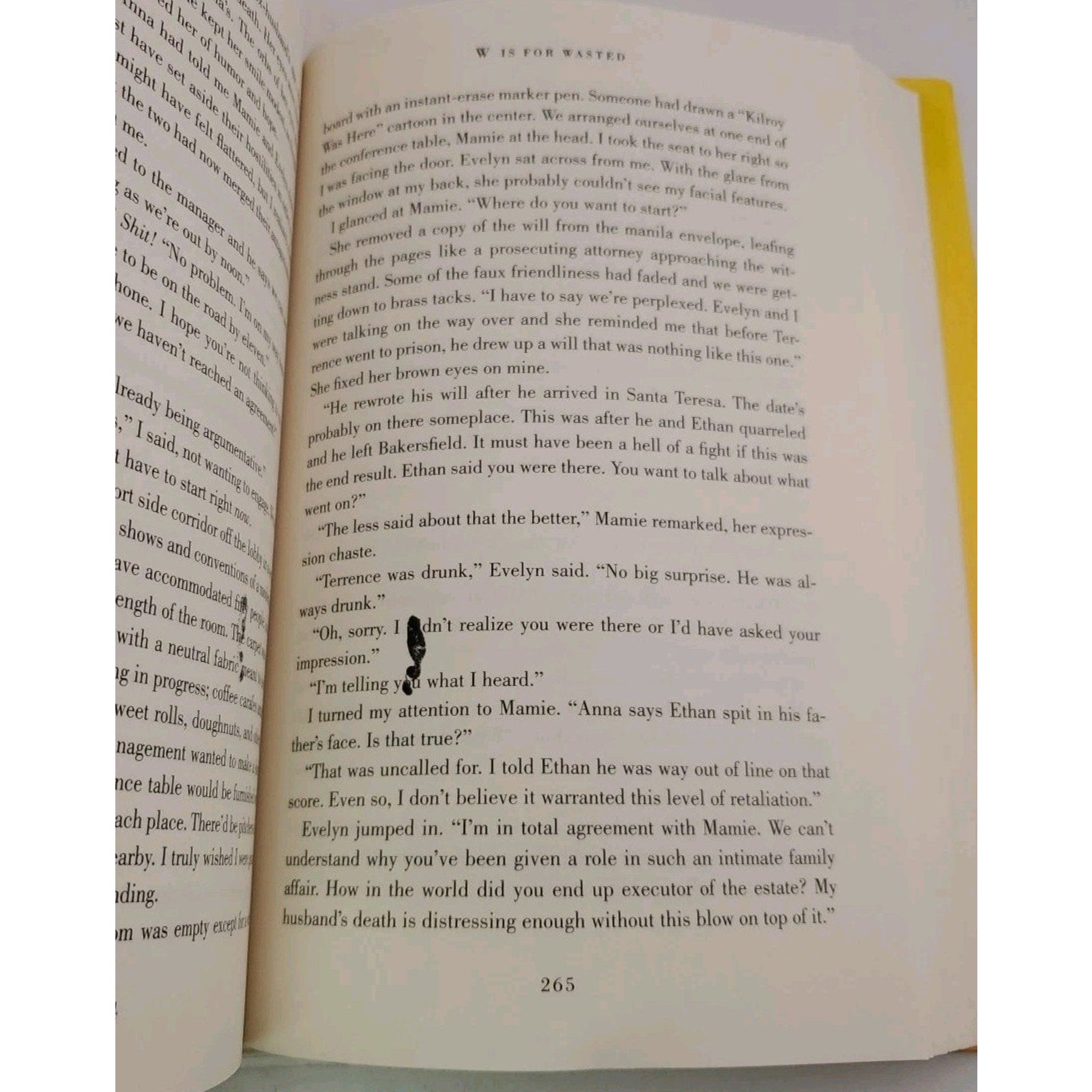 W Is for Wasted : Kinsey Millhone Mystery by Sue Grafton (2013, Hardcover)