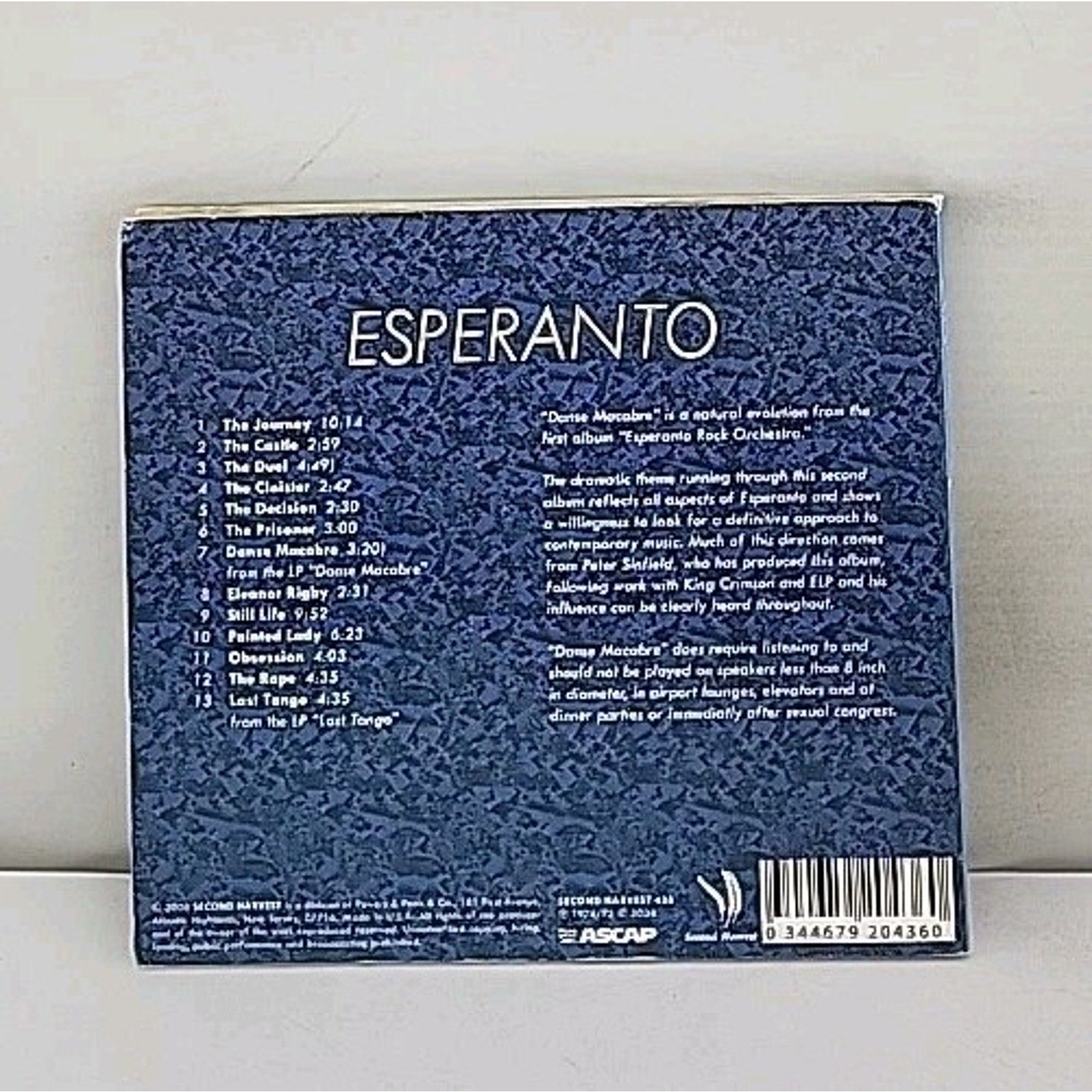 Esperanto - Two Originals: "Danse Macabre" - Last Tango CD