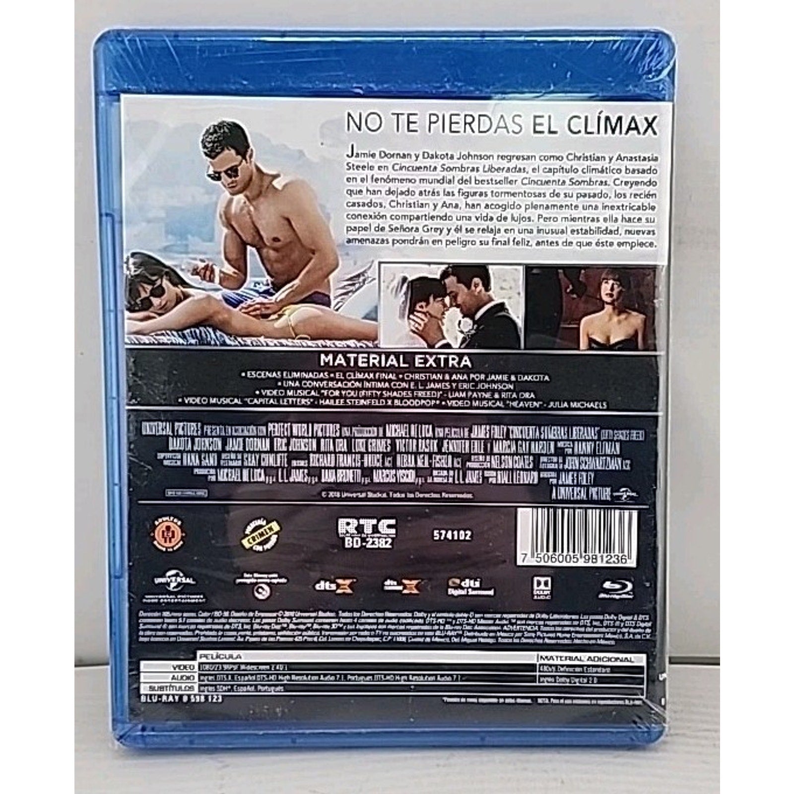 Cincuenta Sombras Liberadas (Fifty Shades Freed) (Blu-ray, 2018) *Brand New*