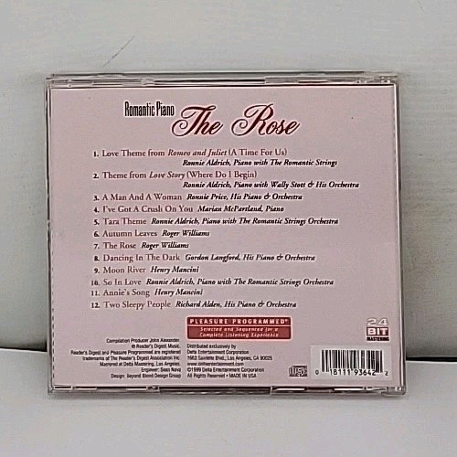 Rose by Romantic Piano (CD, 1999)