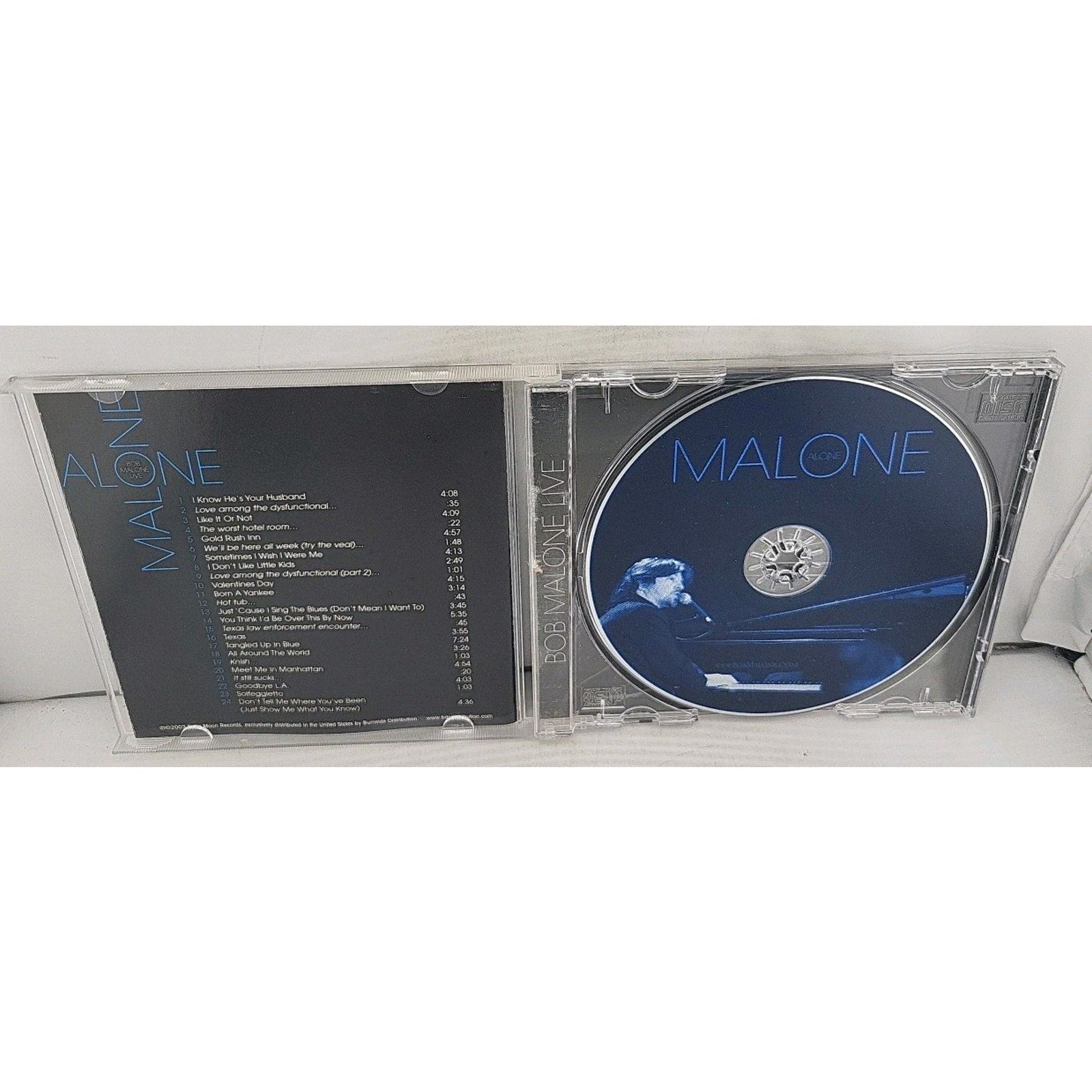 Malone Alone by Malone, Bob (CD, 2003)