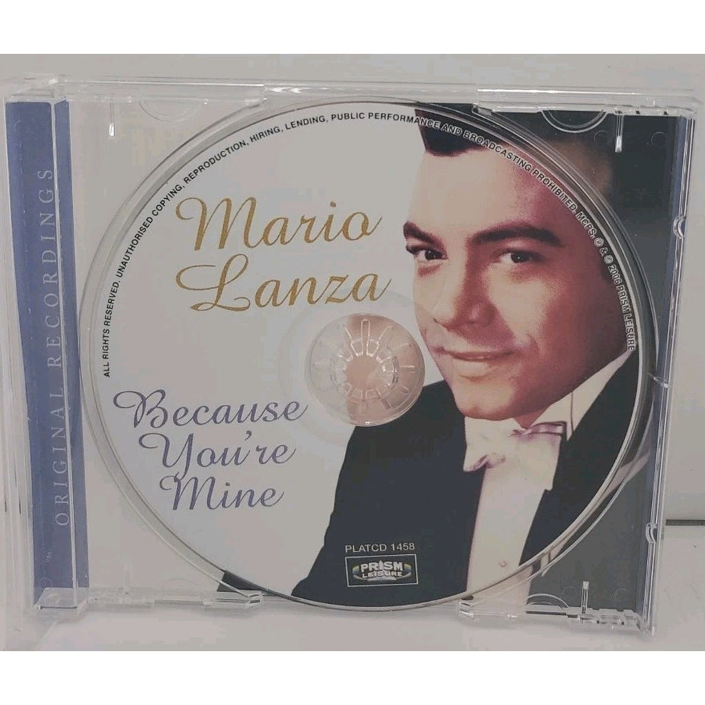 Mario Lanza Because You're Mine CD