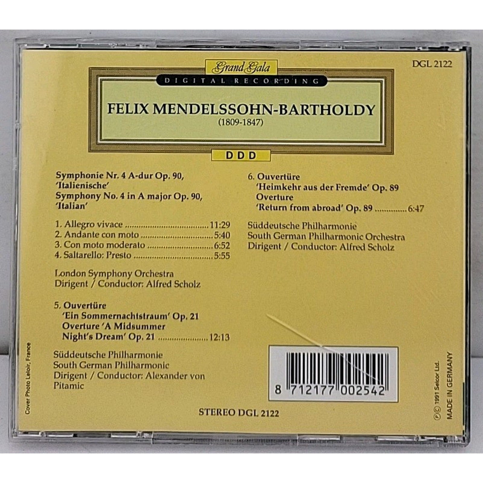 Grand Gala Mendelssohn- Bartholdy CD