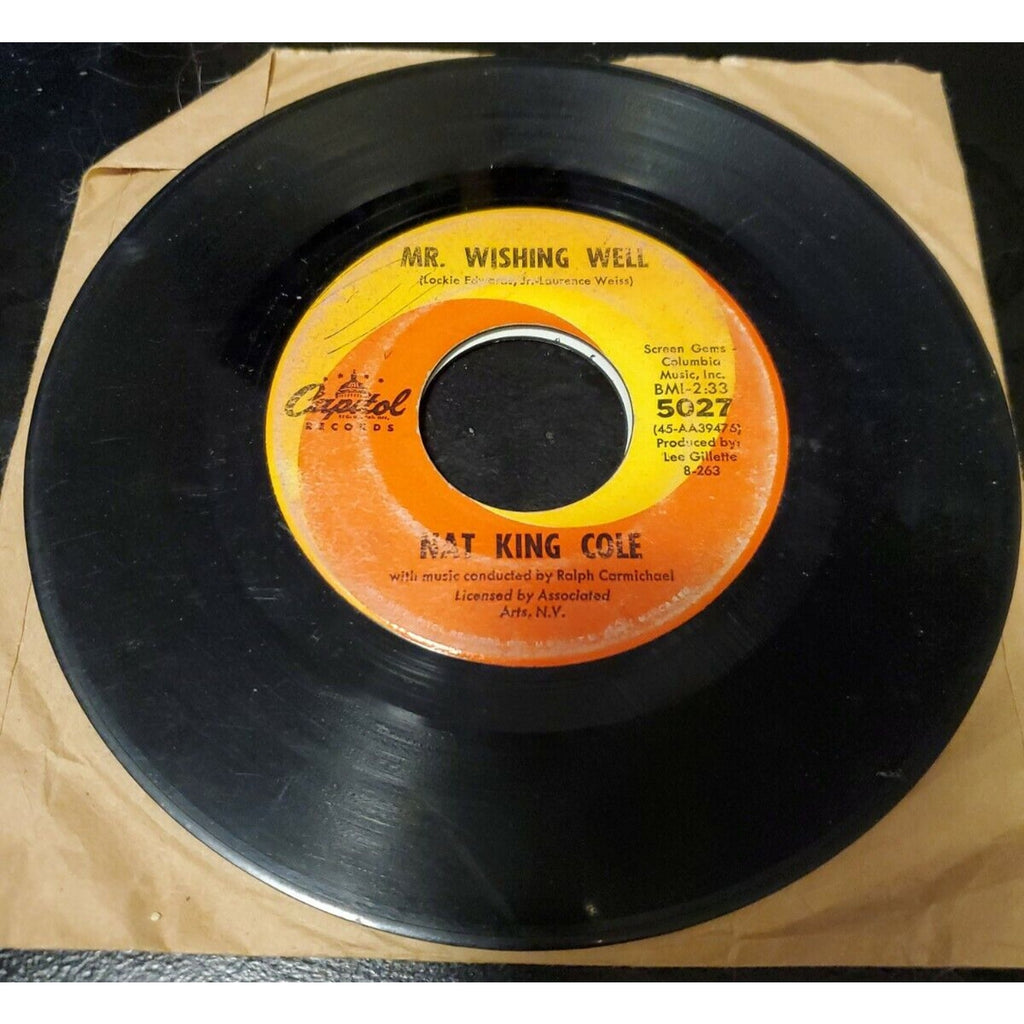 Nat King Cole "That Sunday That Summer / Mr Wishing Well" 45