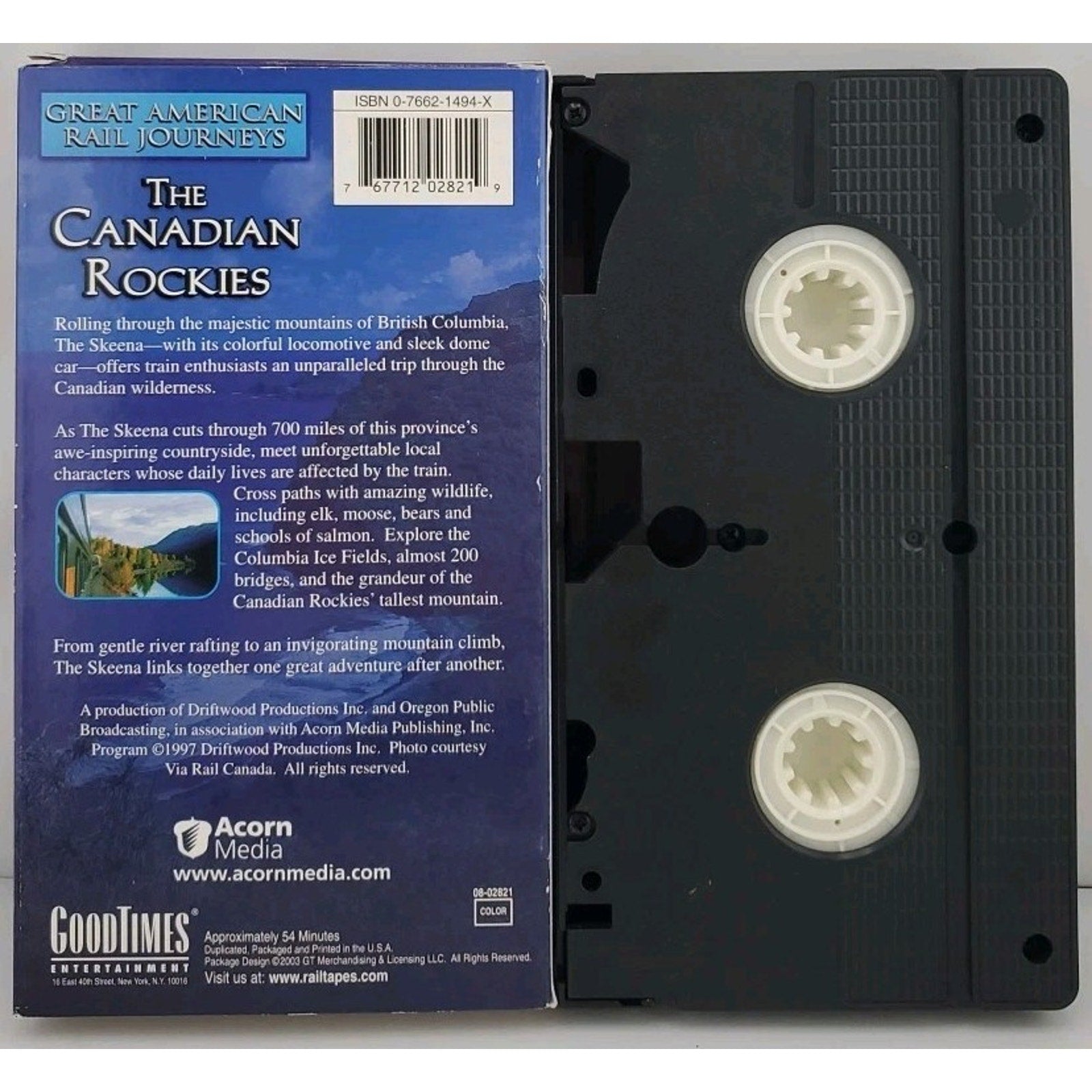 The Canadian Rockies Great American Rail Journeys: Unreachable Scenic Areas VHS
