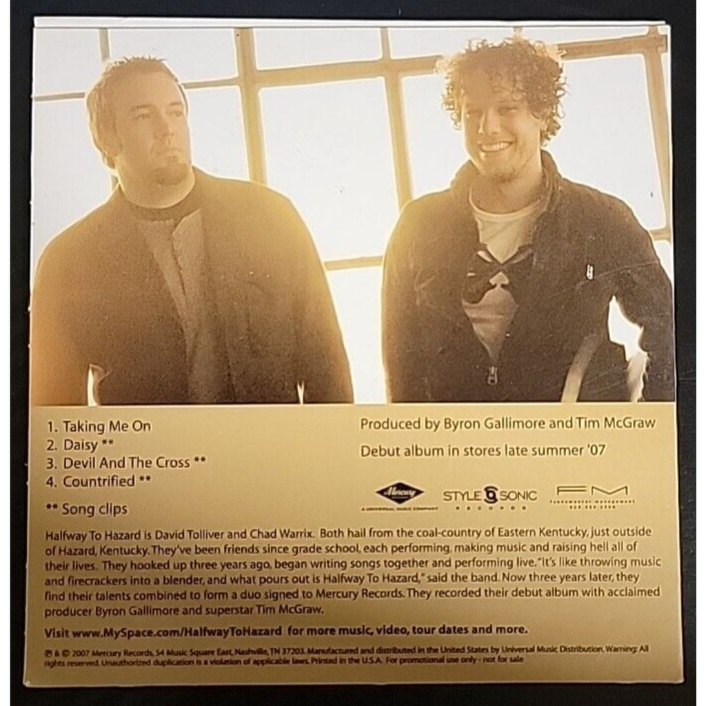 Halfway To Hazard Music From Their Debut Album (CD)