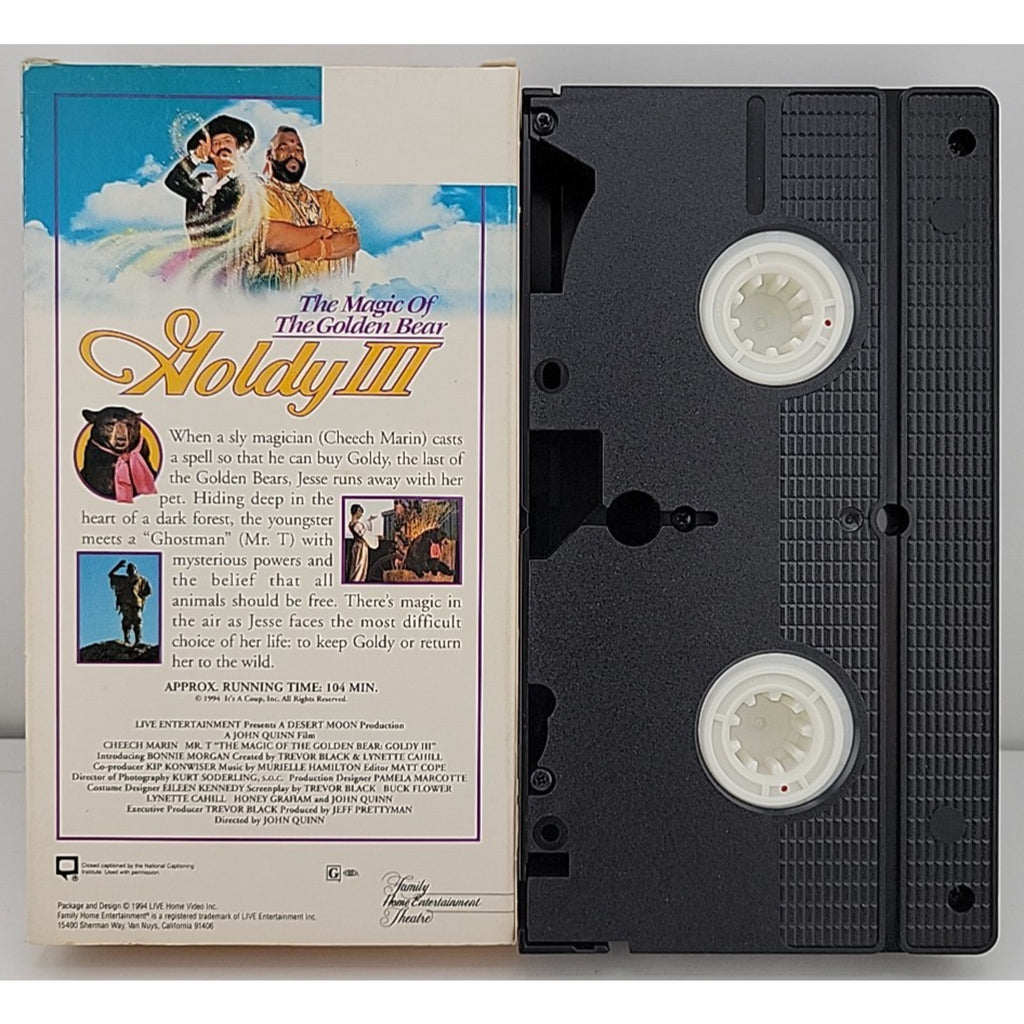 Goldy III: The Magic Of The Golden Bear, VHS 1994