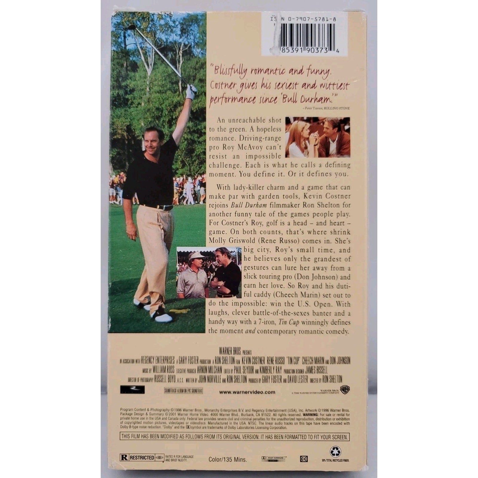 Tin Cup (VHS, 2002)