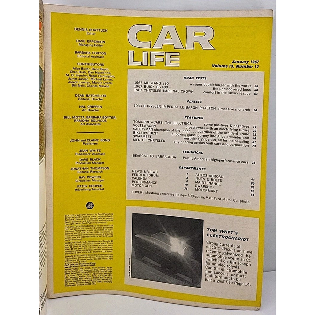 Car Life Magazine - January 1967 - Volume 13 Number 12