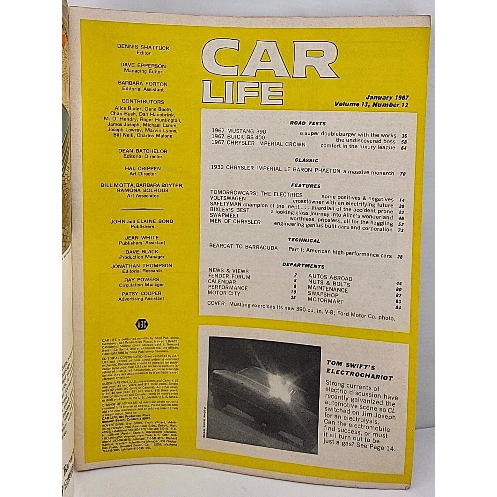 Car Life Magazine - January 1967 - Volume 13 Number 12