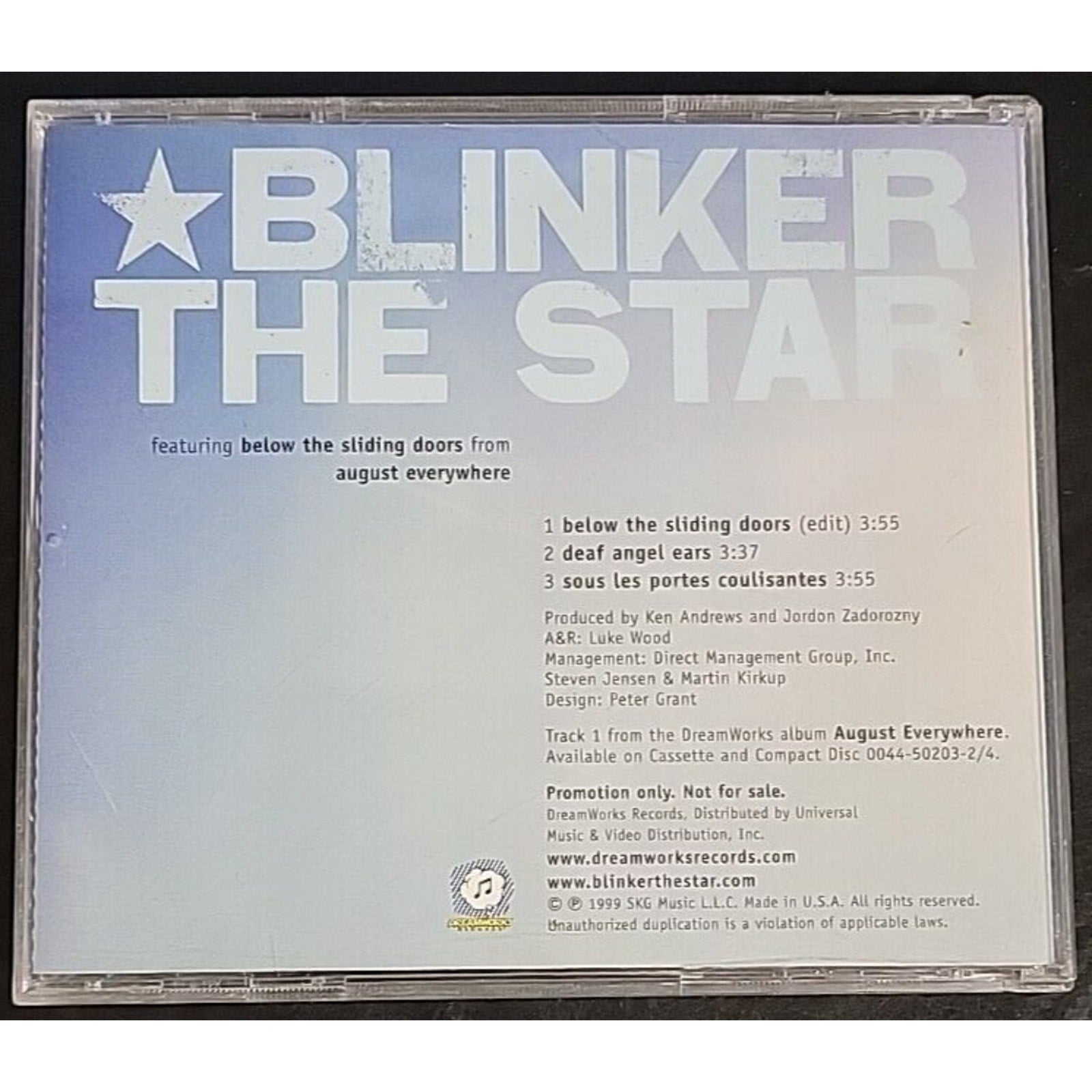 Blinker The Star Single CD