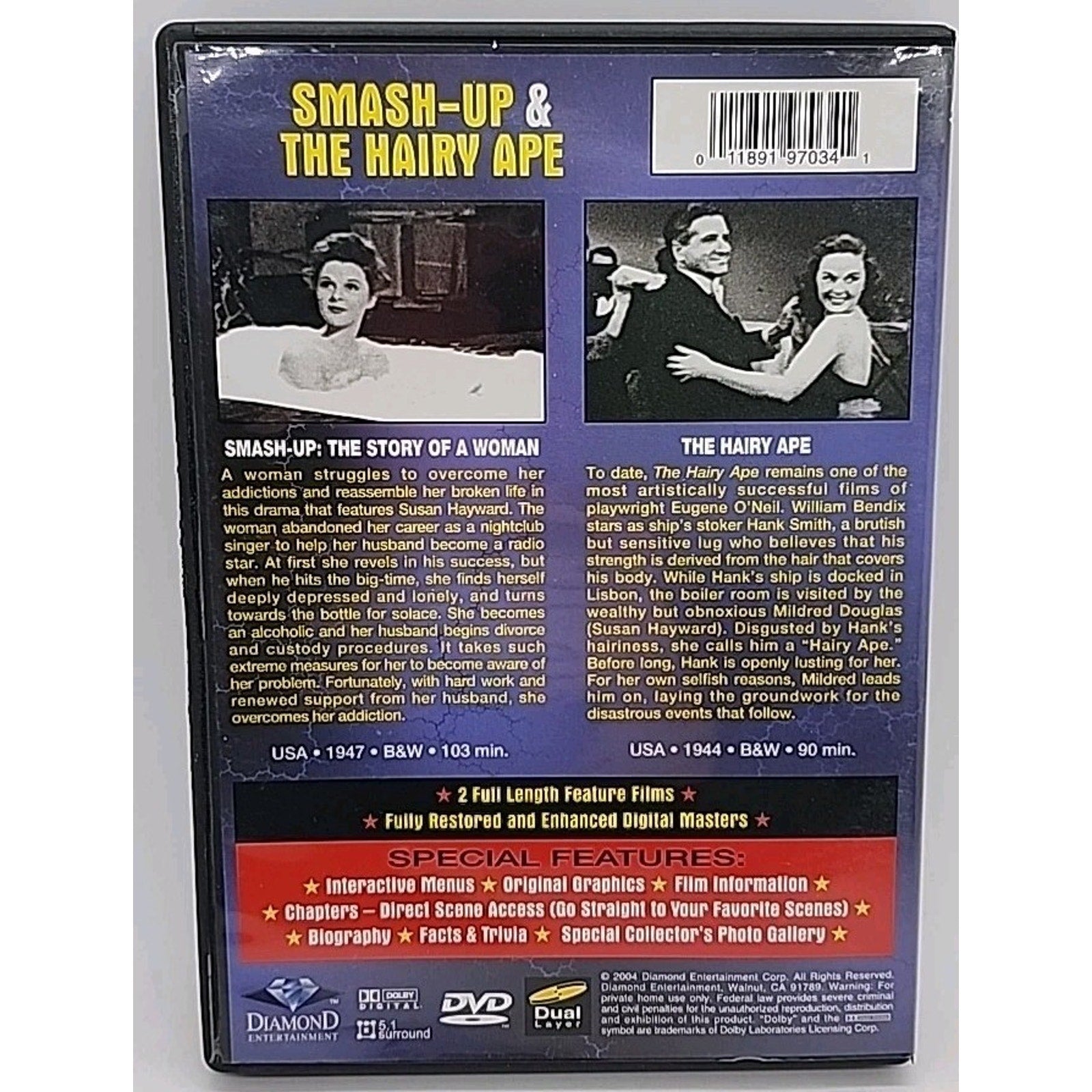 Smash-Up: The Story of a Woman/The Hairy Ape (DVD, 2015)
