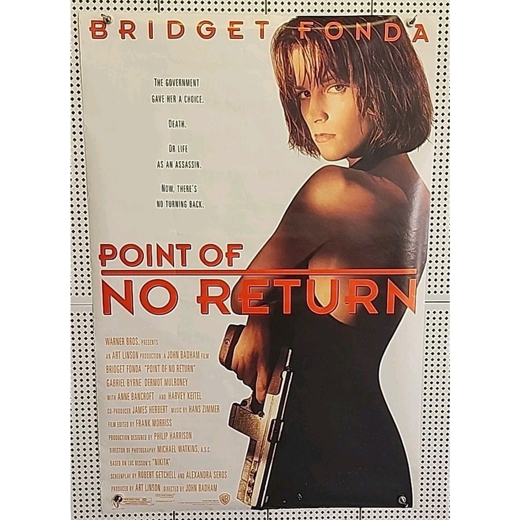 Point of No Return Poster Original 90s Bridget Fonda 1993 Promo 27x40