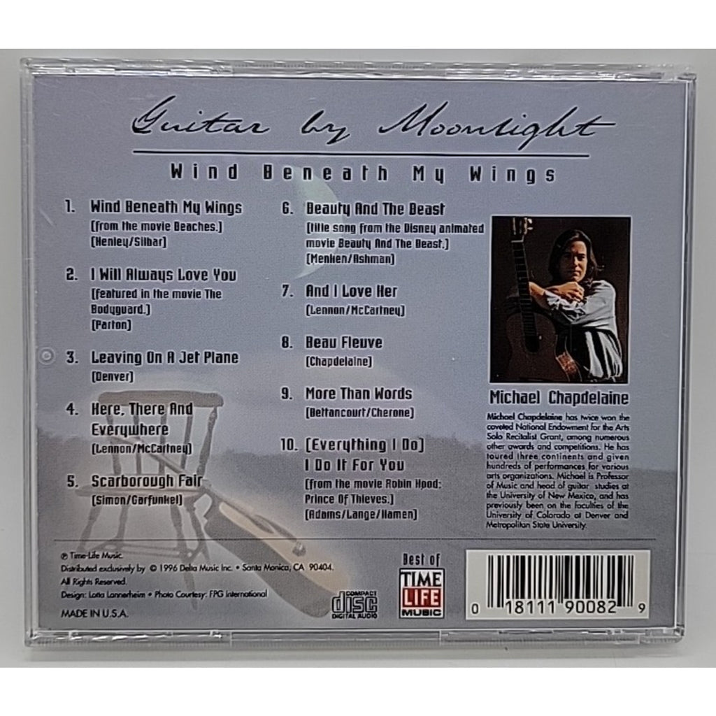Guitar by Moonlight: Wind Beneath My Wings by Michael Chapdelaine (CD, Jan-1997,