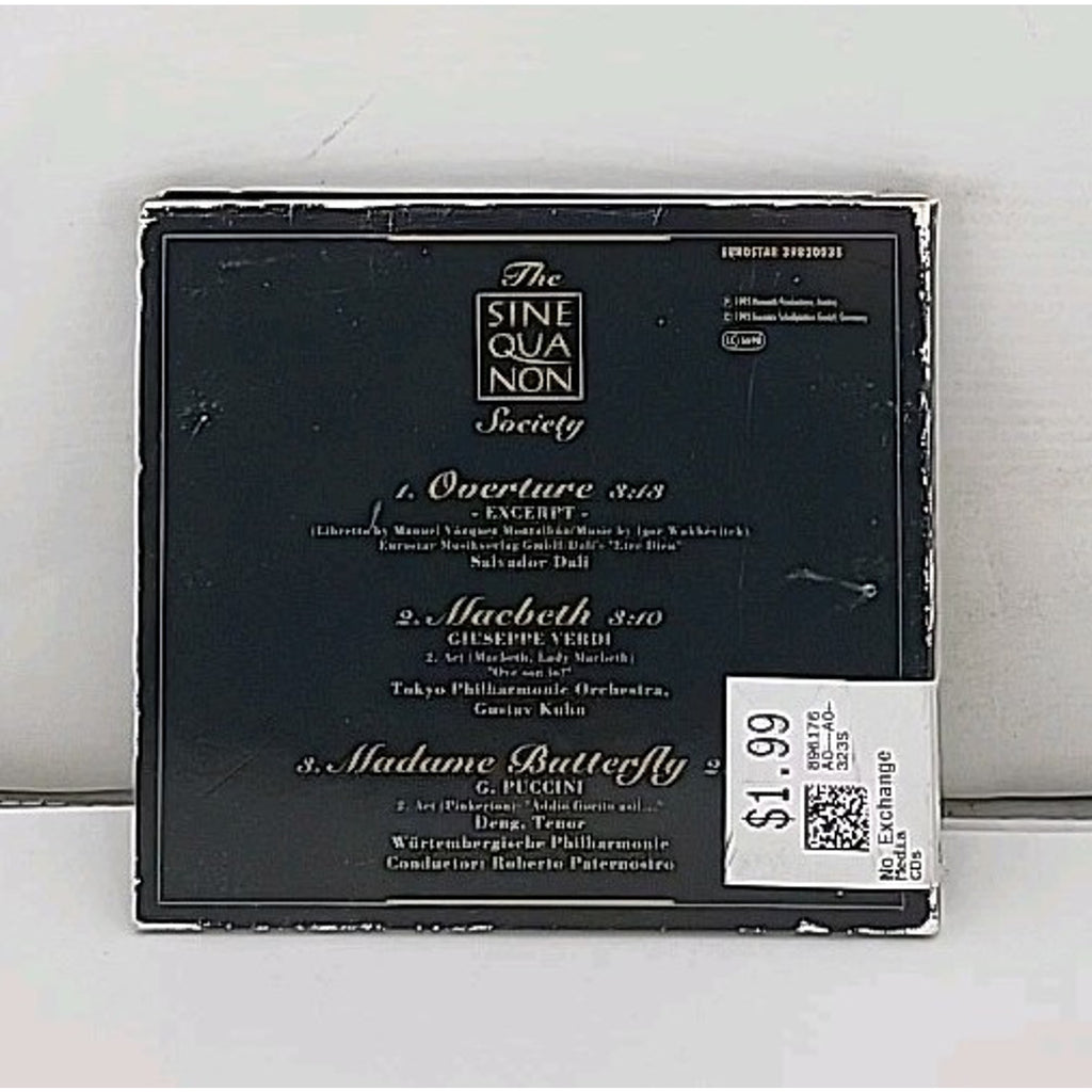 The Sine Qua Non Society CD