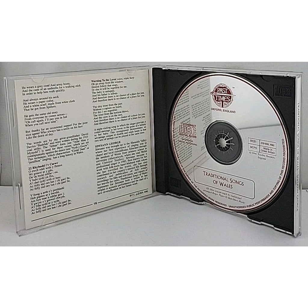 Traditional Songs of Wales (CD, 1994 Saydisc Records) Siwann George