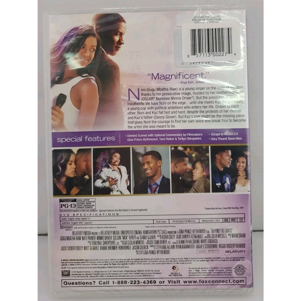 Beyond the Lights (DVD) *Brand New*