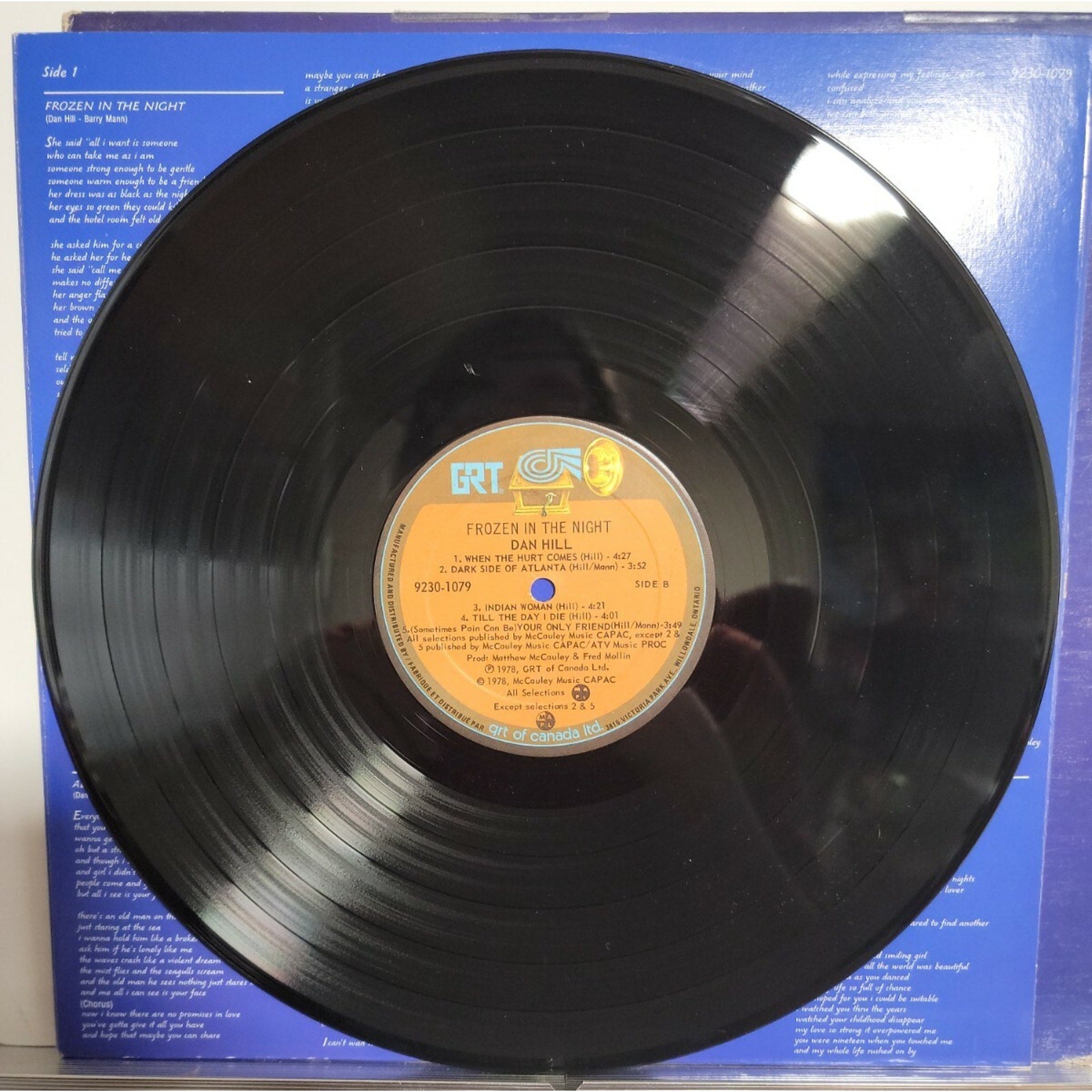 Dan Hill – Frozen In The Night (Vinyl)
