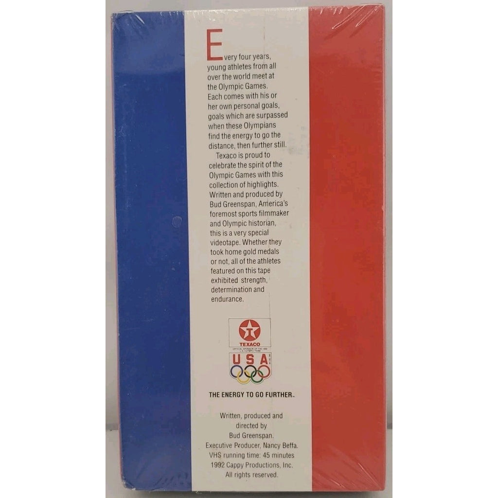 Texaco Presents The Olympic Challenge (1992) VHS - The Energy To Go Further*NEW*