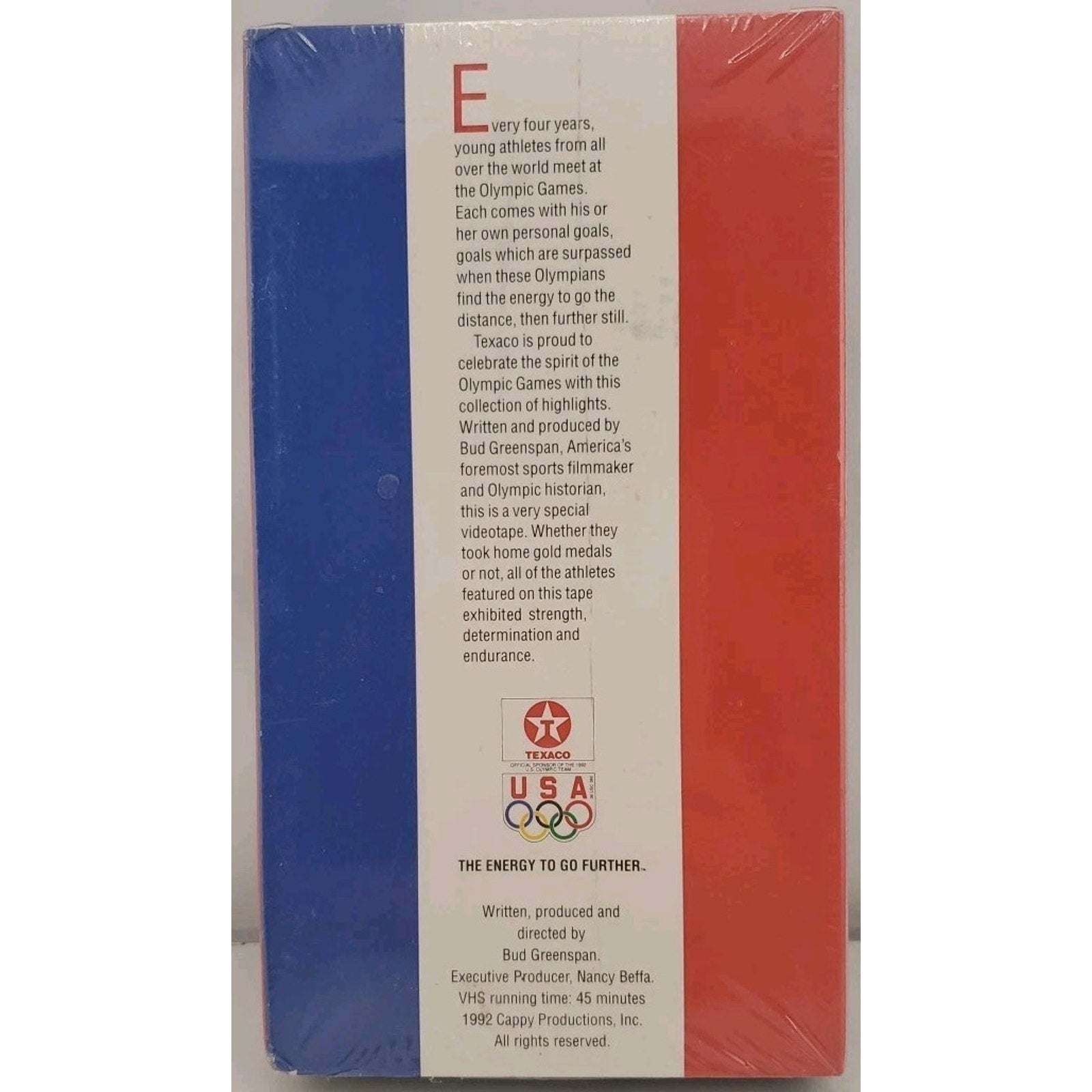 Texaco Presents The Olympic Challenge (1992) VHS - The Energy To Go Further*NEW*