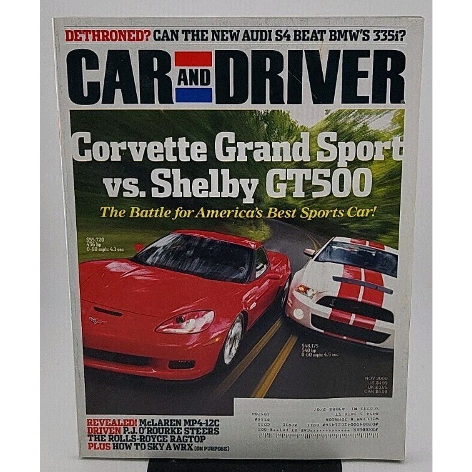 Car And Driver Magazine - November 2009 - Vol. 55 No. 5