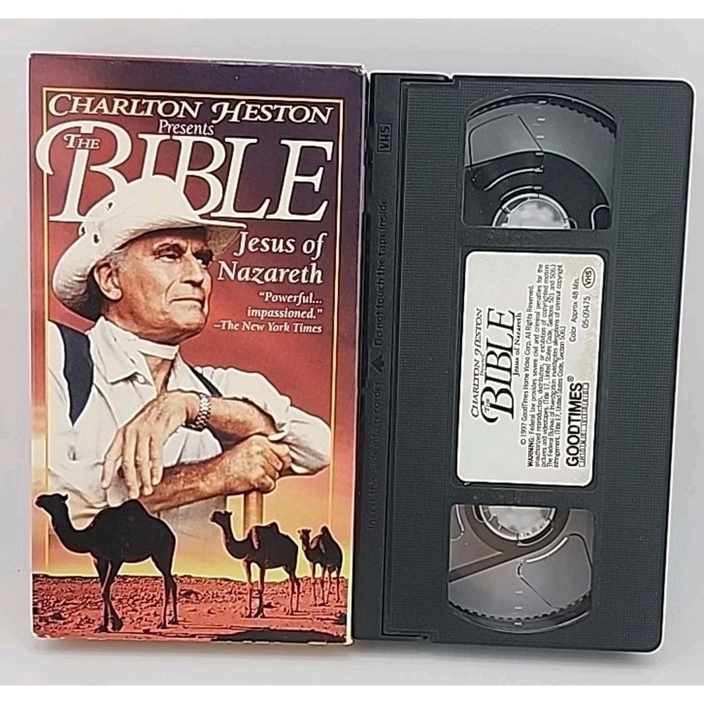 Charlton Heston Presents The Bible: Jesus of Nazareth (VHS 1993)