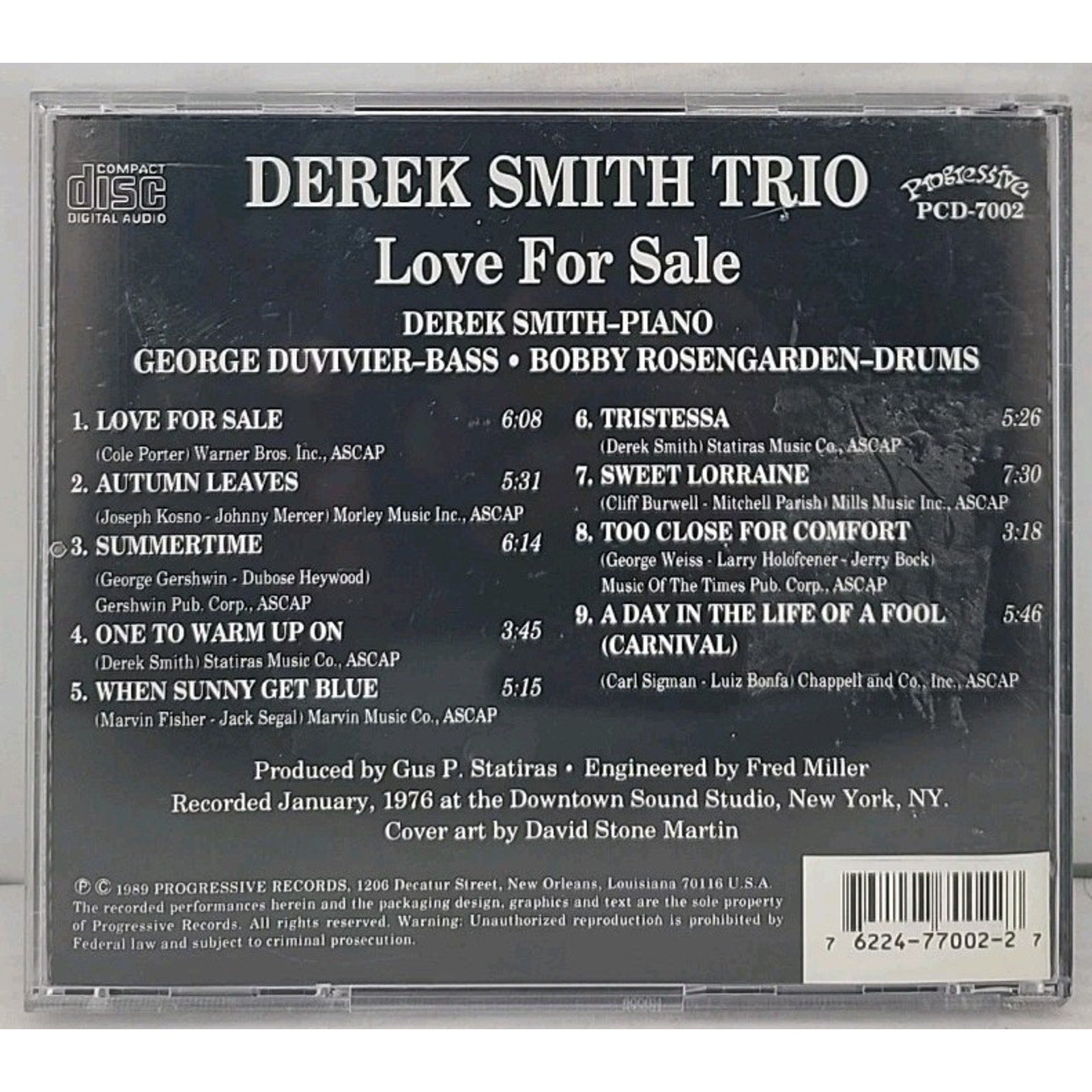 Love for Sale by Smith, Derek (CD, 1994)