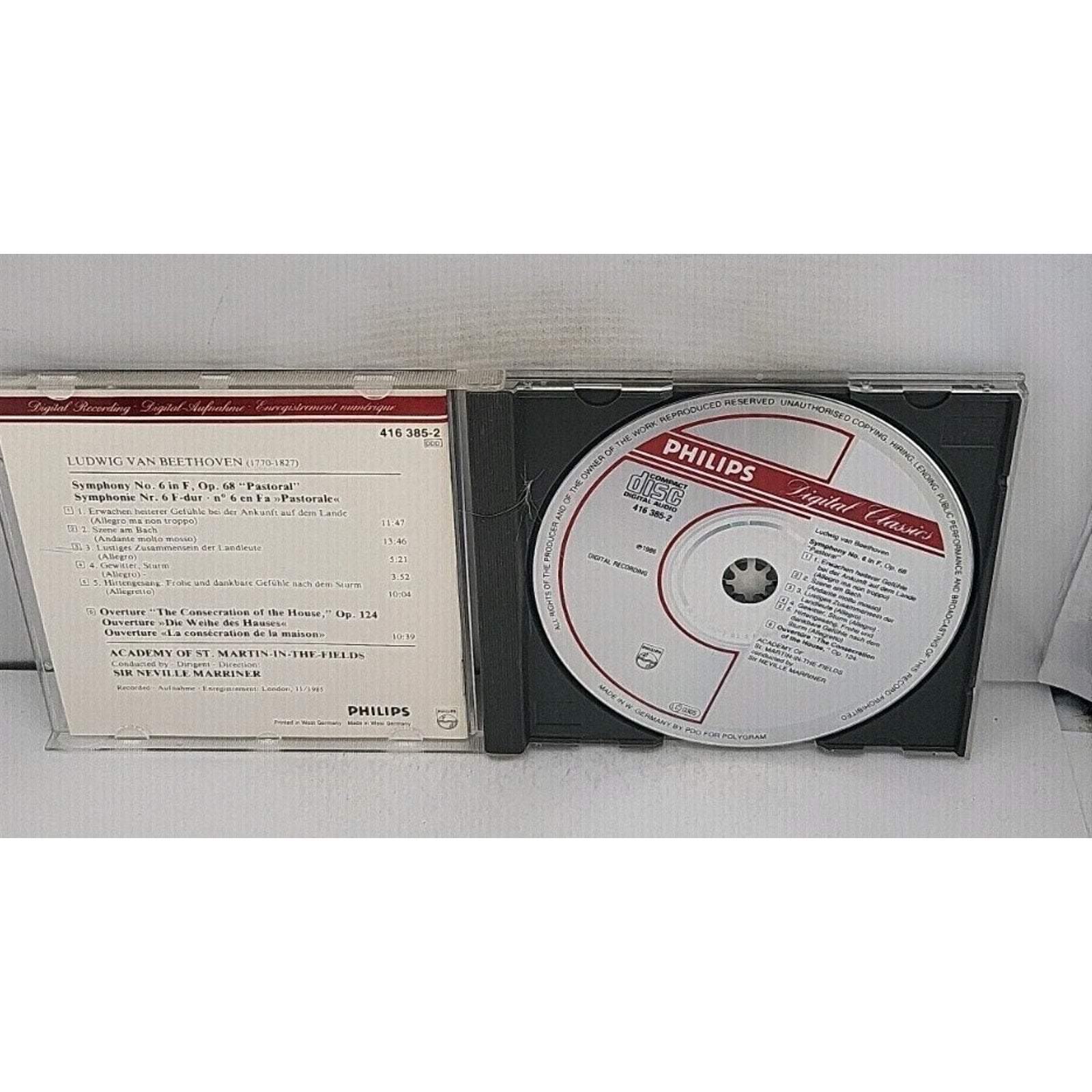Beethoven: Symphony No 6, Etc; by Marriner, Sir Neville; Academy of St (CD)