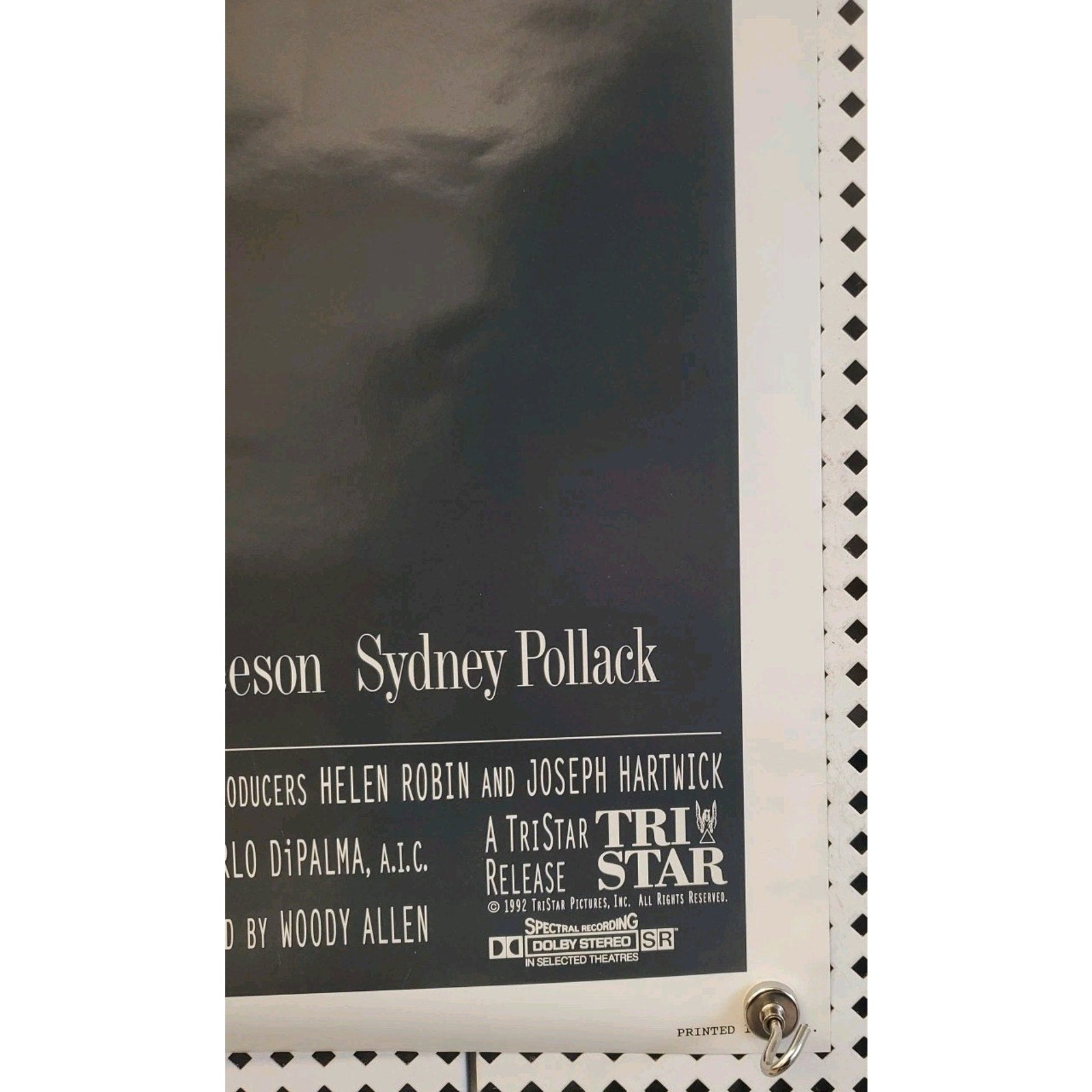 Husband And Wives Original Movie Poster Woody Allen 40X27 1992