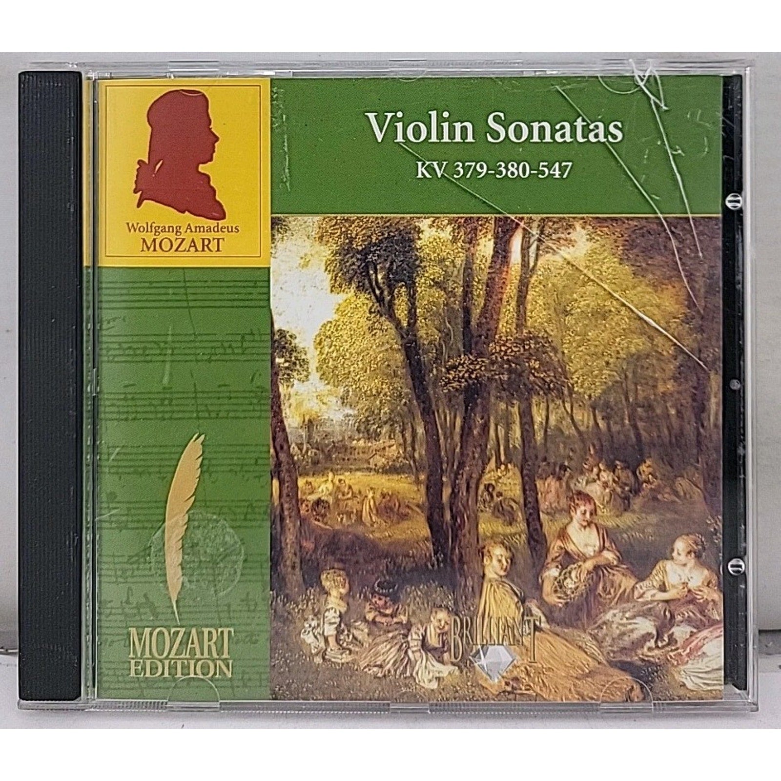 CD Mozart Violin Sonatas KV 379-380-547 Wolfgang Amadeus 1989 DDD