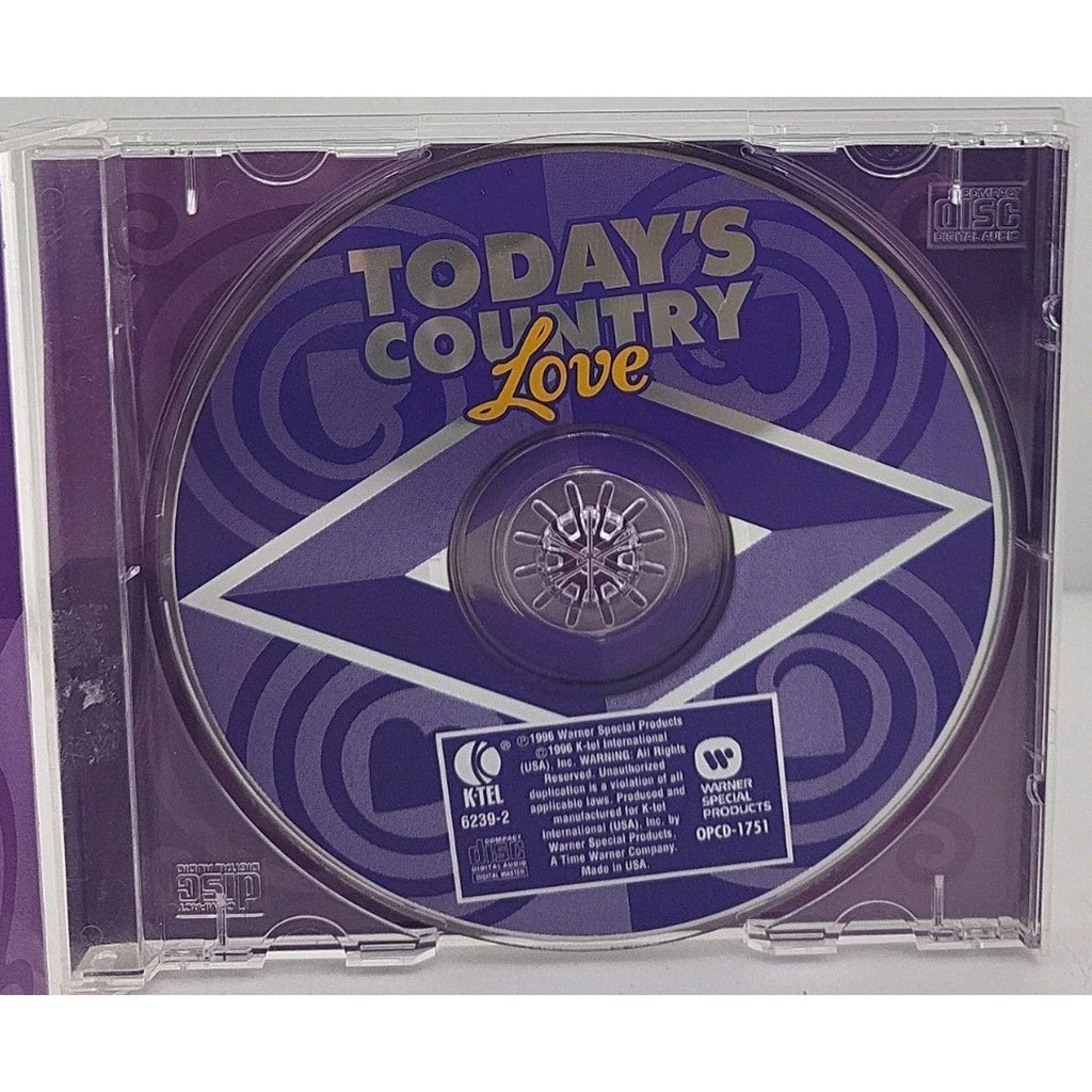 Today's Country Love by Various Artists (CD, Aug-1996, K-Tel Distribution)