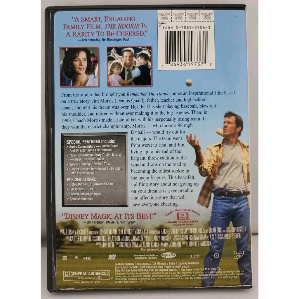 The Rookie (DVD, 2002)