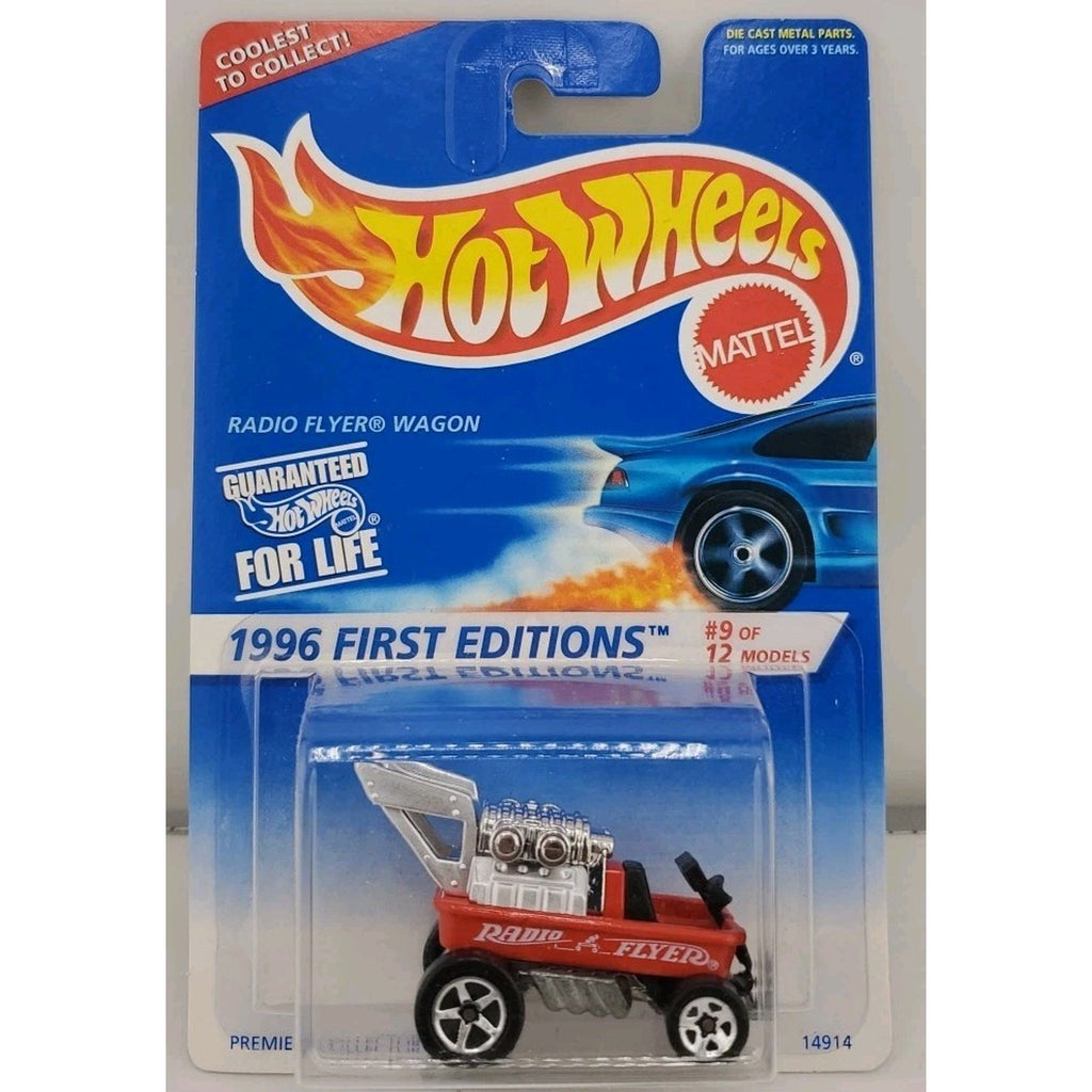 Hot Wheels 1996 First Editions 9/12 - Radio Flyer Wagon Red