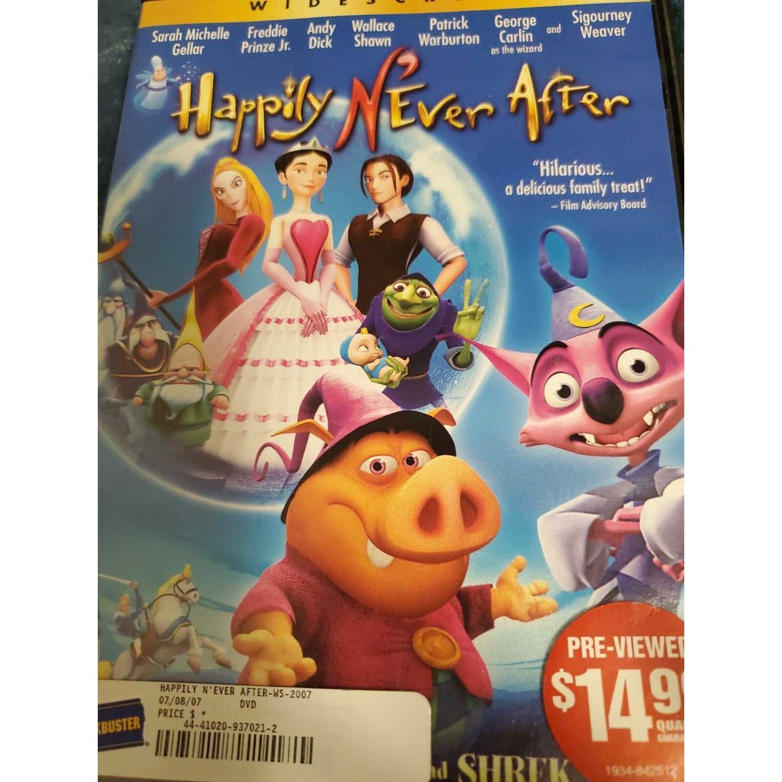 Happily Never After DVD (Widescreen) Blockbuster Case
