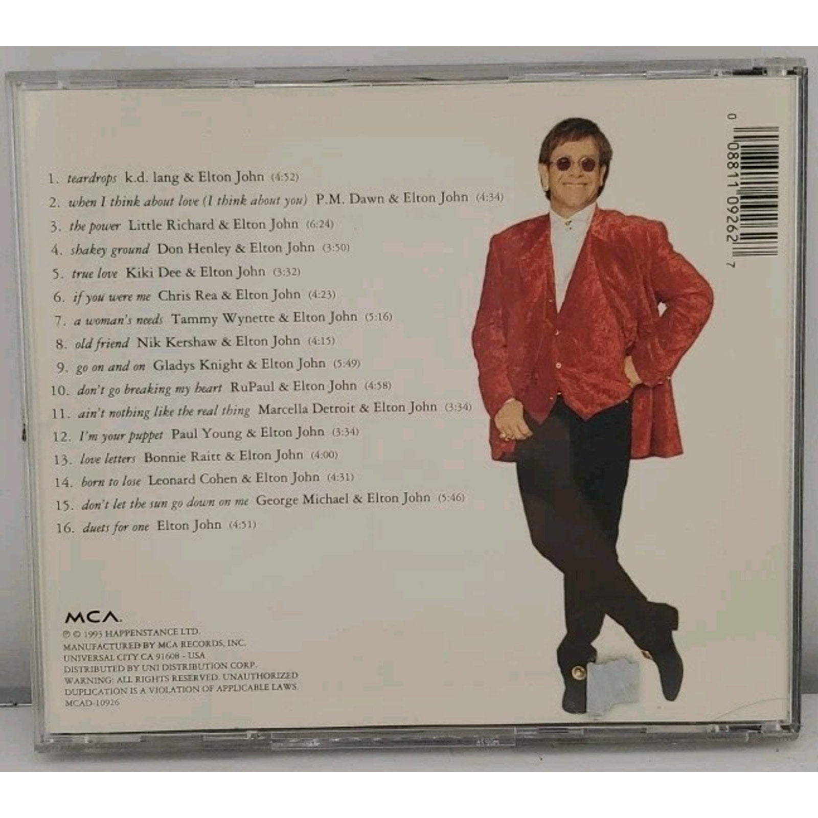 Duets by Elton John (CD, 1993)