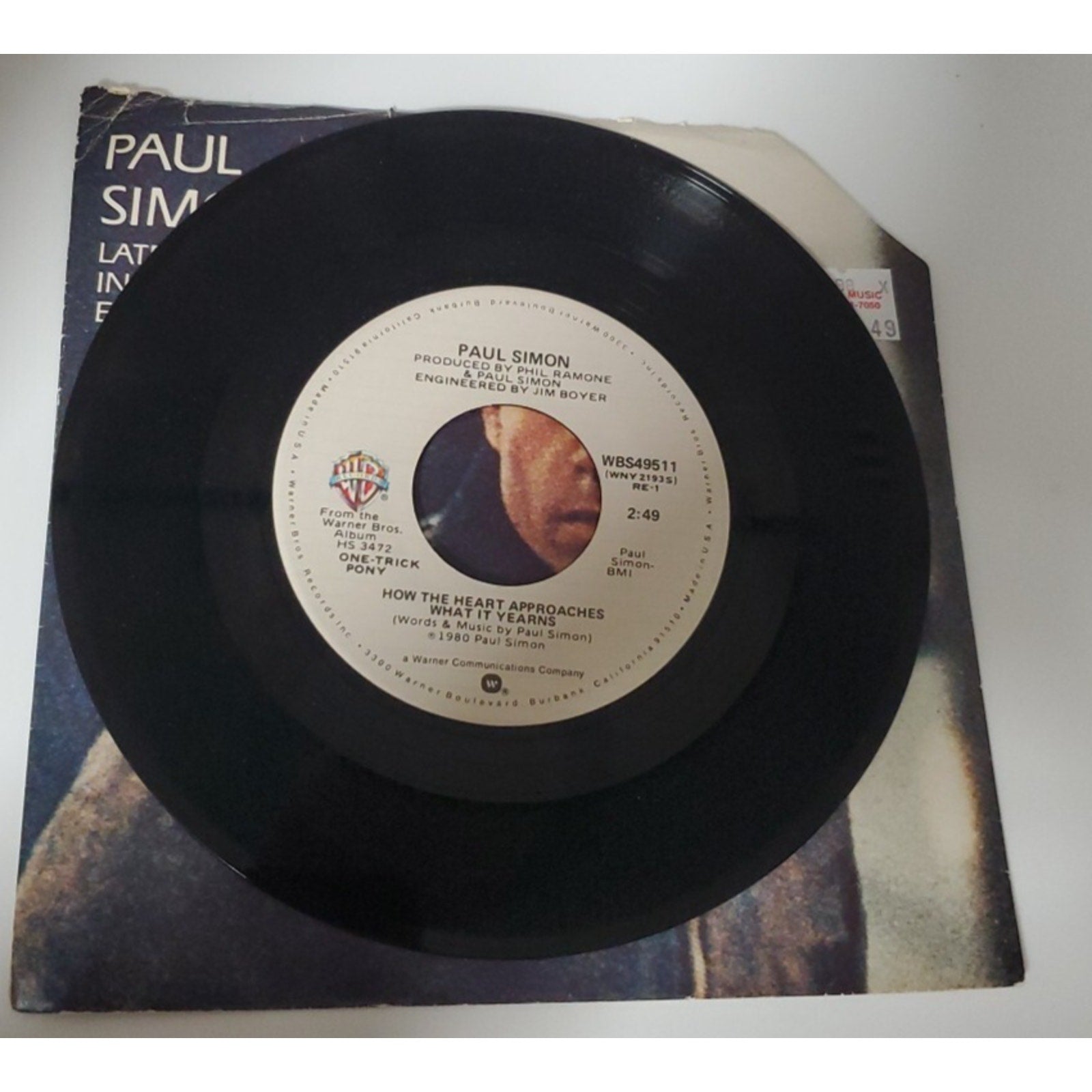 Late In The Evening by Paul Simon 45 RPM 7” Record