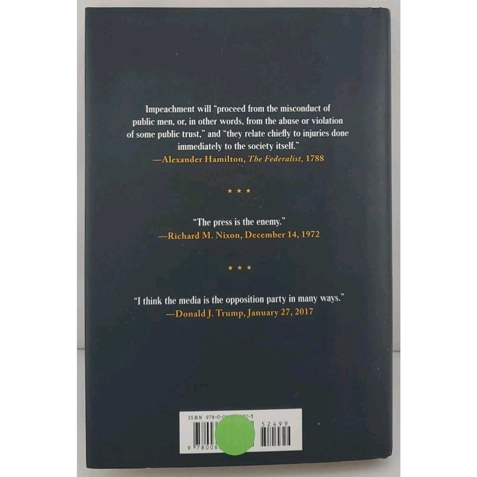 Case for Impeachment by Allan J. Lichtman (2017, Hardcover)
