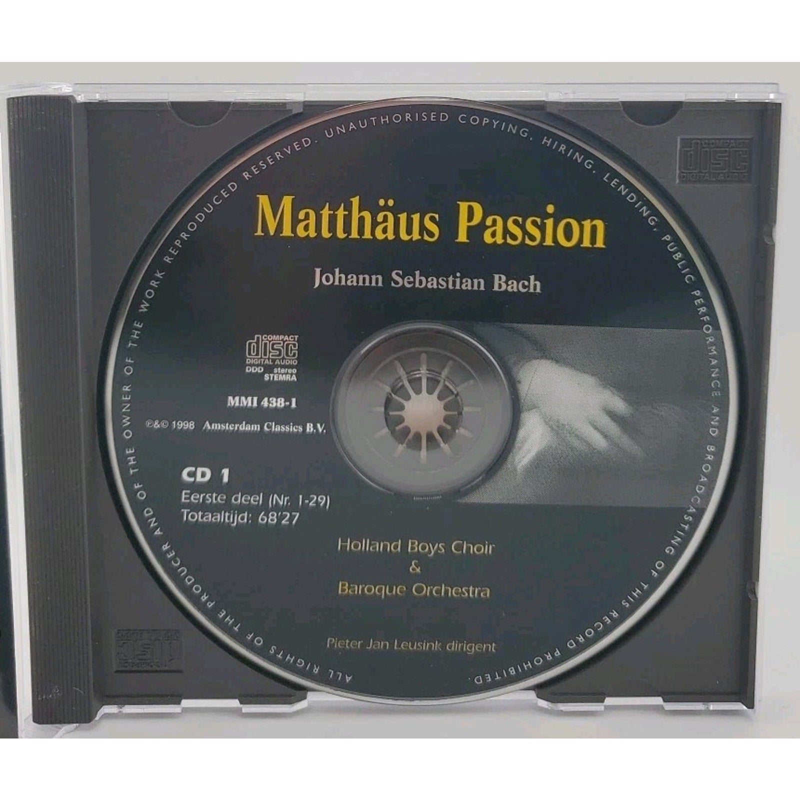 Matthäus Passion Johann Sebastian Bach Cd 1