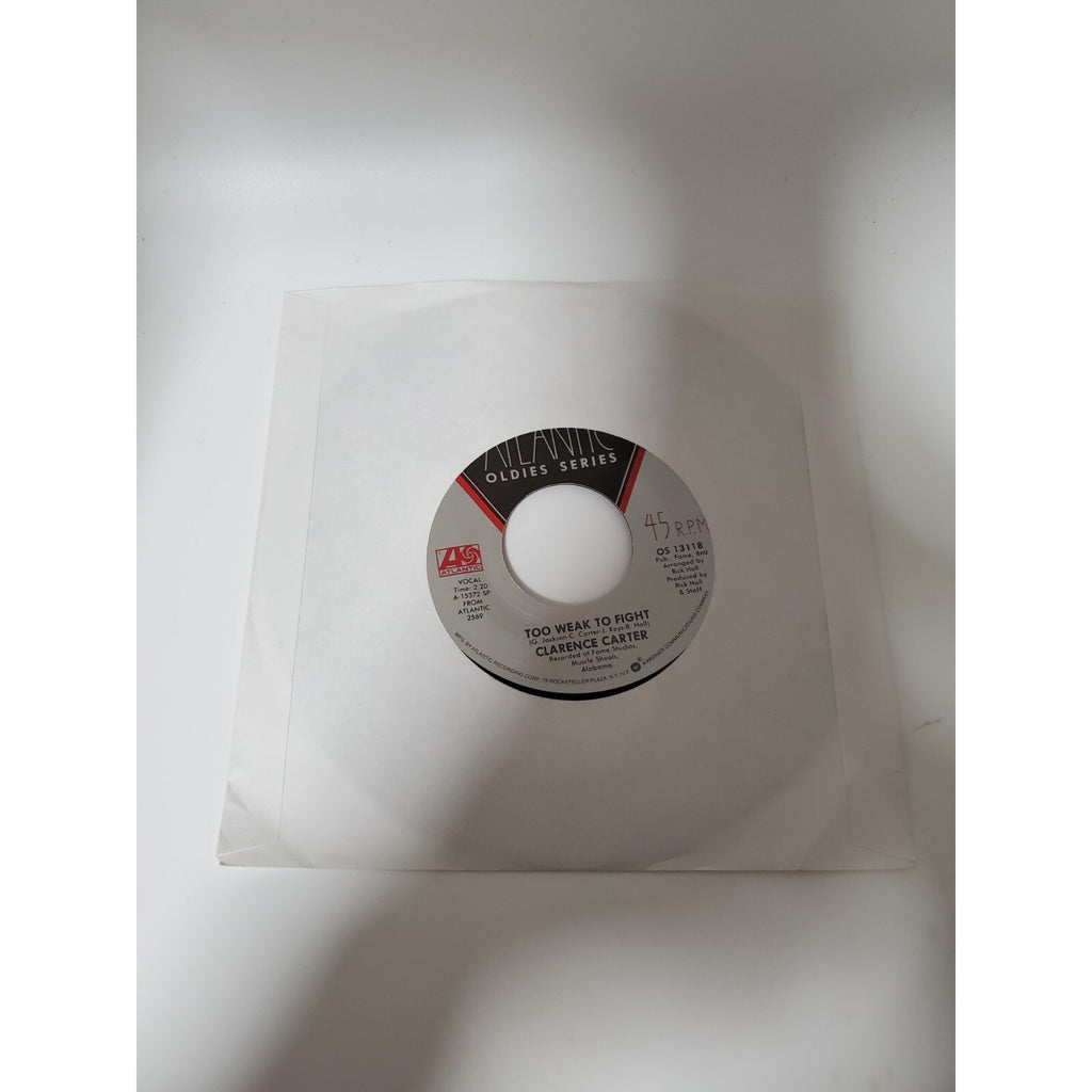 Clarence Carter - Too Weak To Fight - 45RPM Record - Singles
