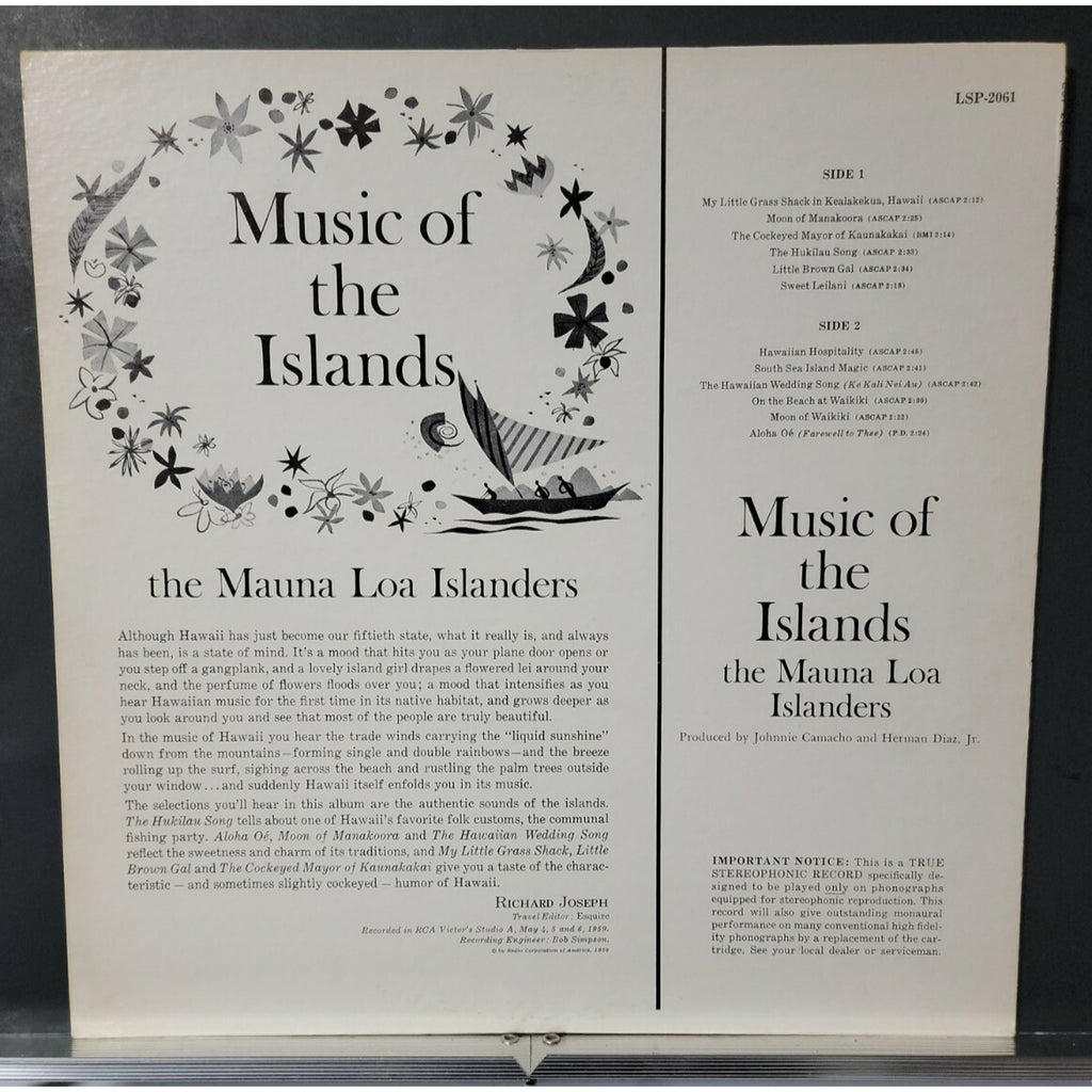 The Mauna Loa Islanders – Music Of The Islands (Vinyl)
