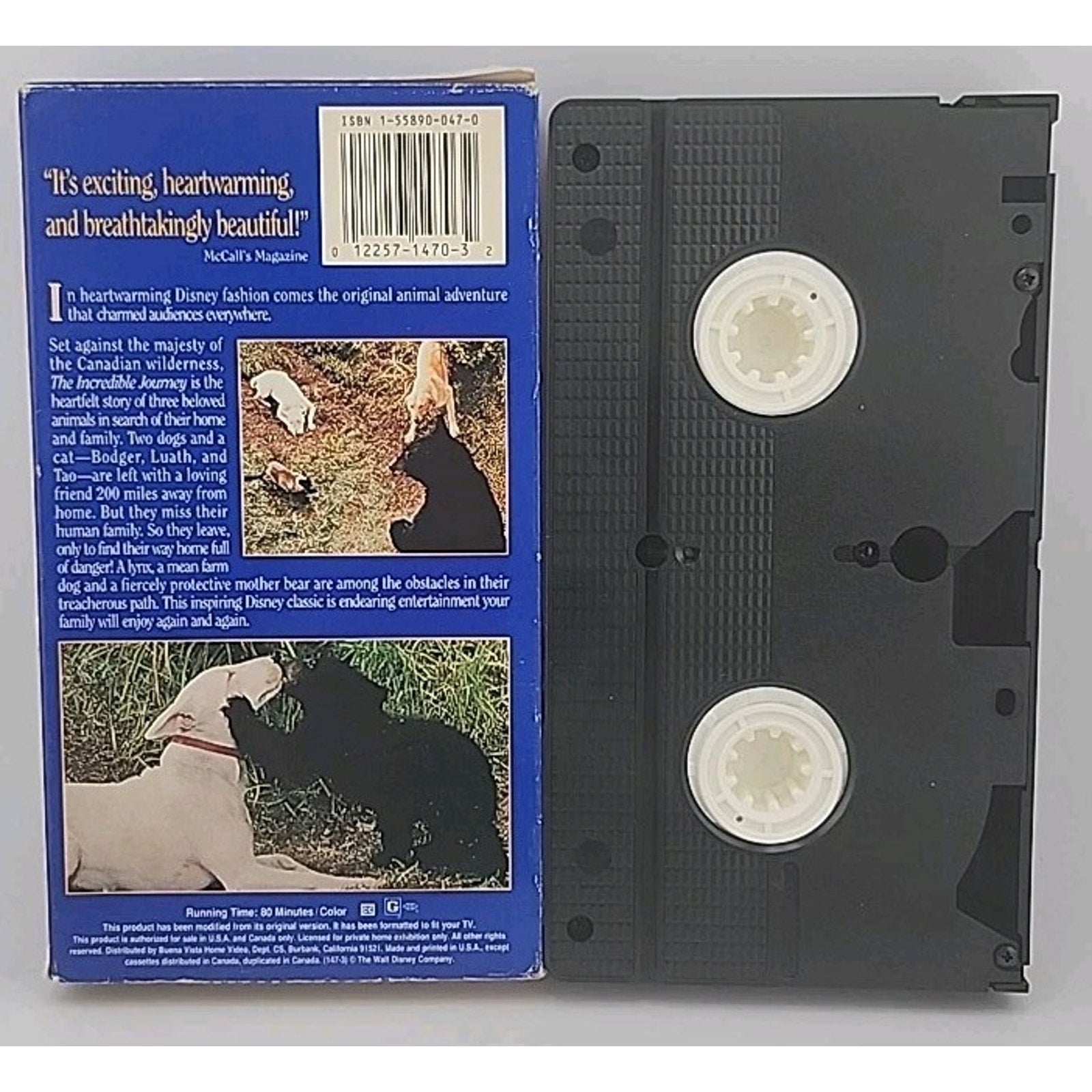 The Incredible Journey (VHS, 1997, Slipsleeve)