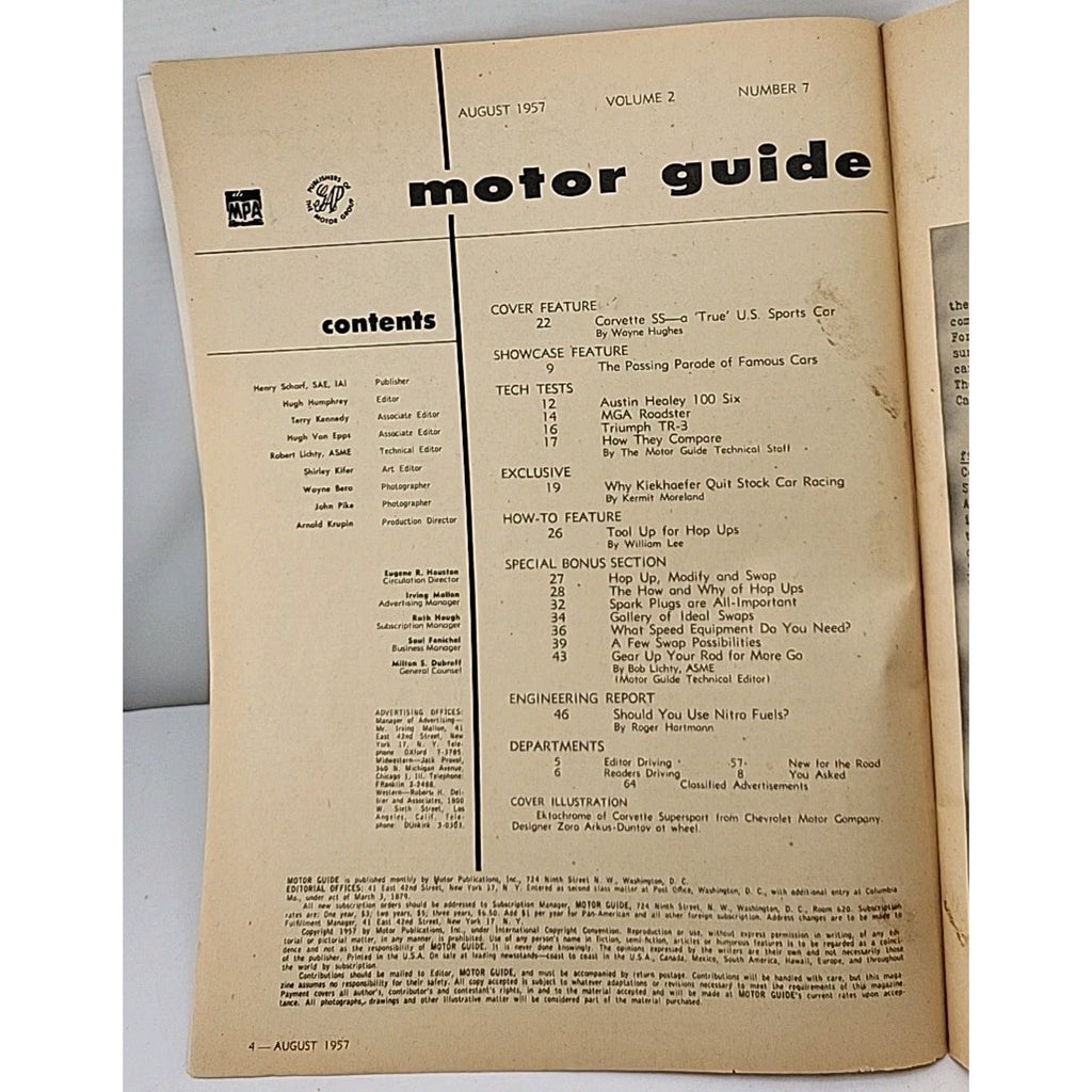 Motor Guide August 1957