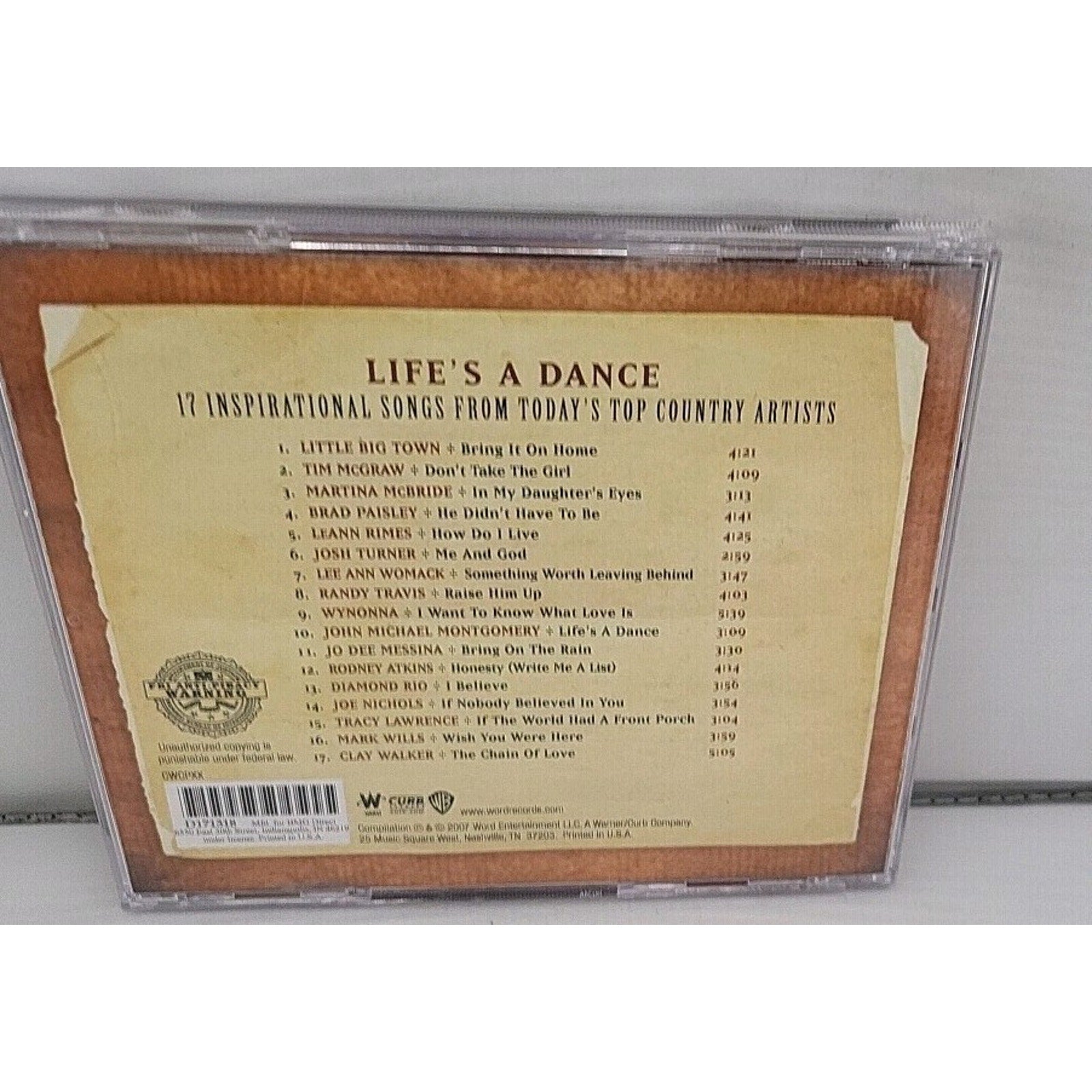 Life's A Dance - 17 Inspirational Songs From Today's Top Country Artists CD