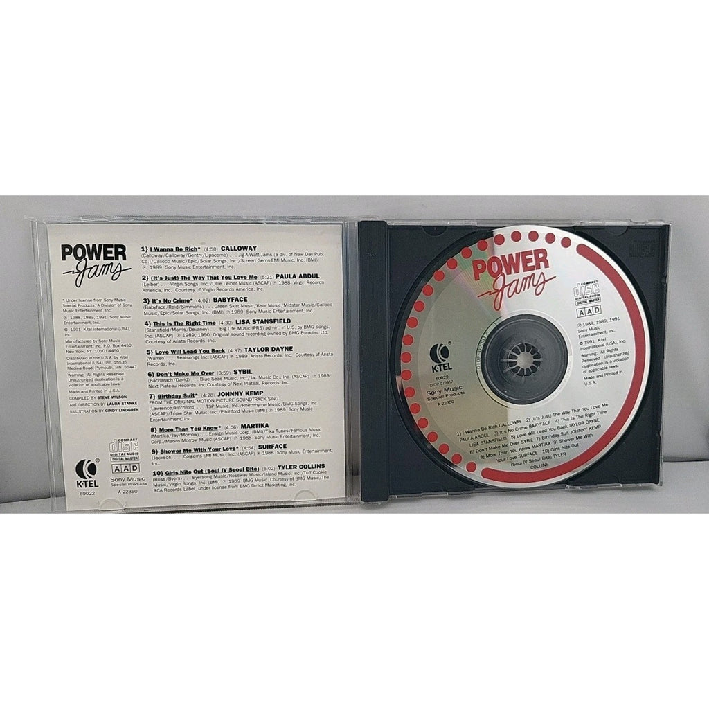 Power Jams: Today's Hottest Hits by Various Artists (Cd 1991)