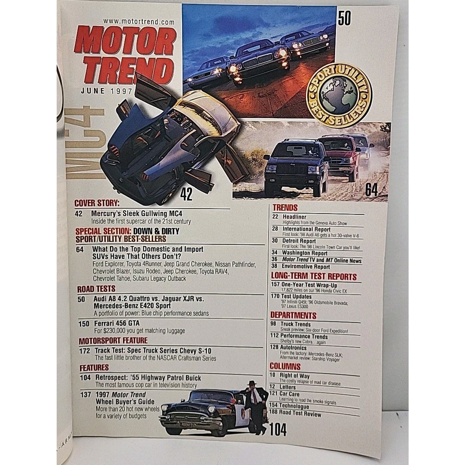 Motor Trend Magazine - June 1997 -