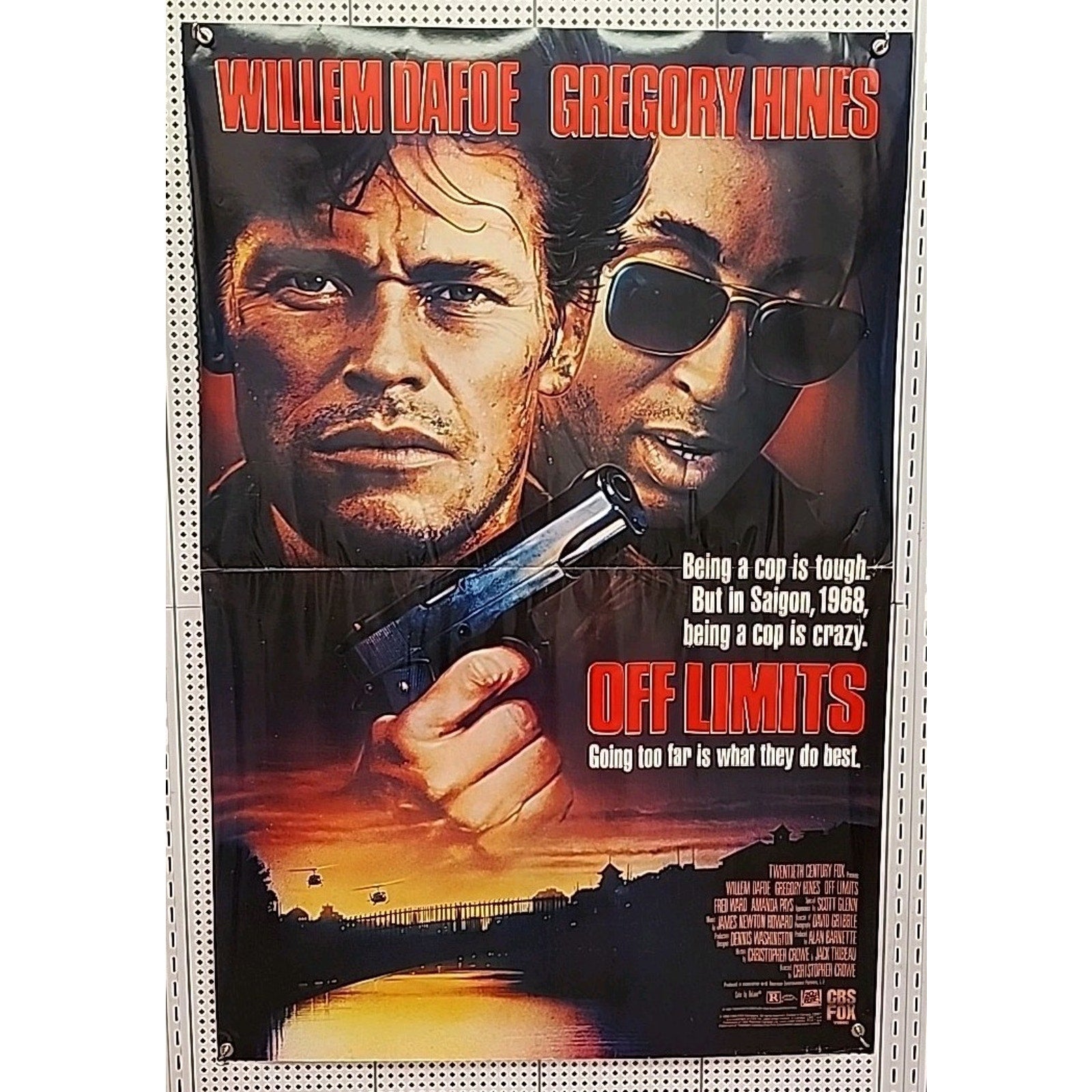 Off Limits 1988 Original One Sheet 33x48 - Gregory Hines, Willem Dafoe